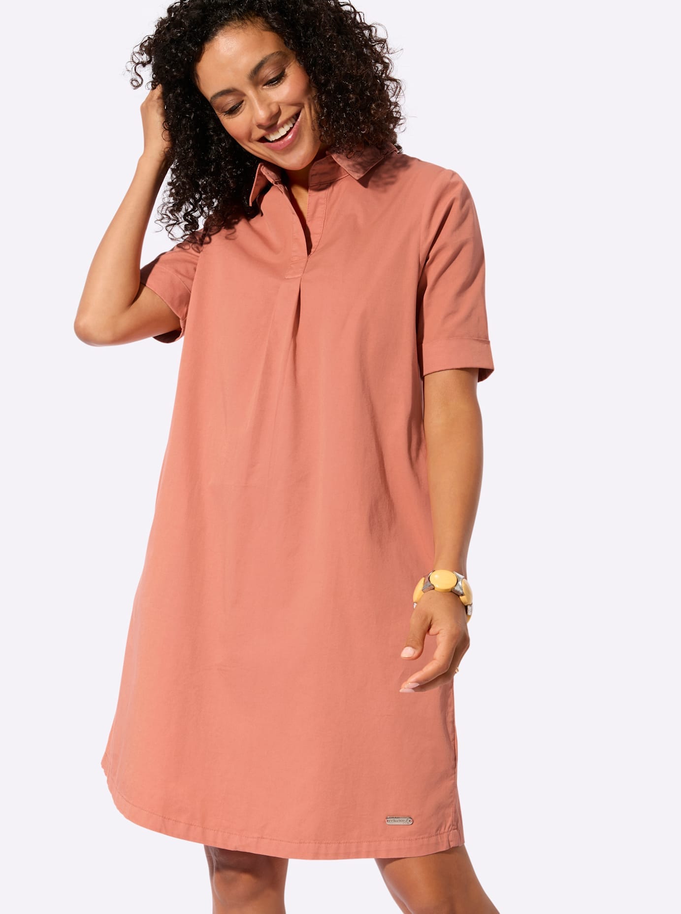 Casual Looks Jeanskleid »Jeans-Kleid« Nahttasche