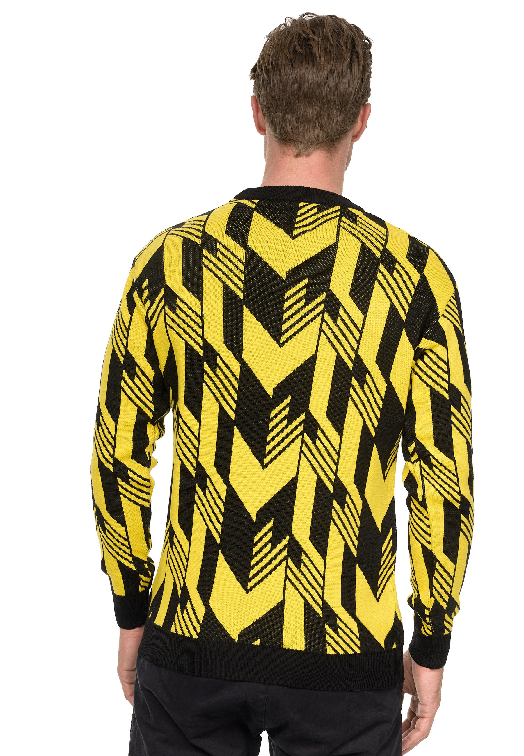 Rusty Neal Strickpullover, in zweifarbigem Design