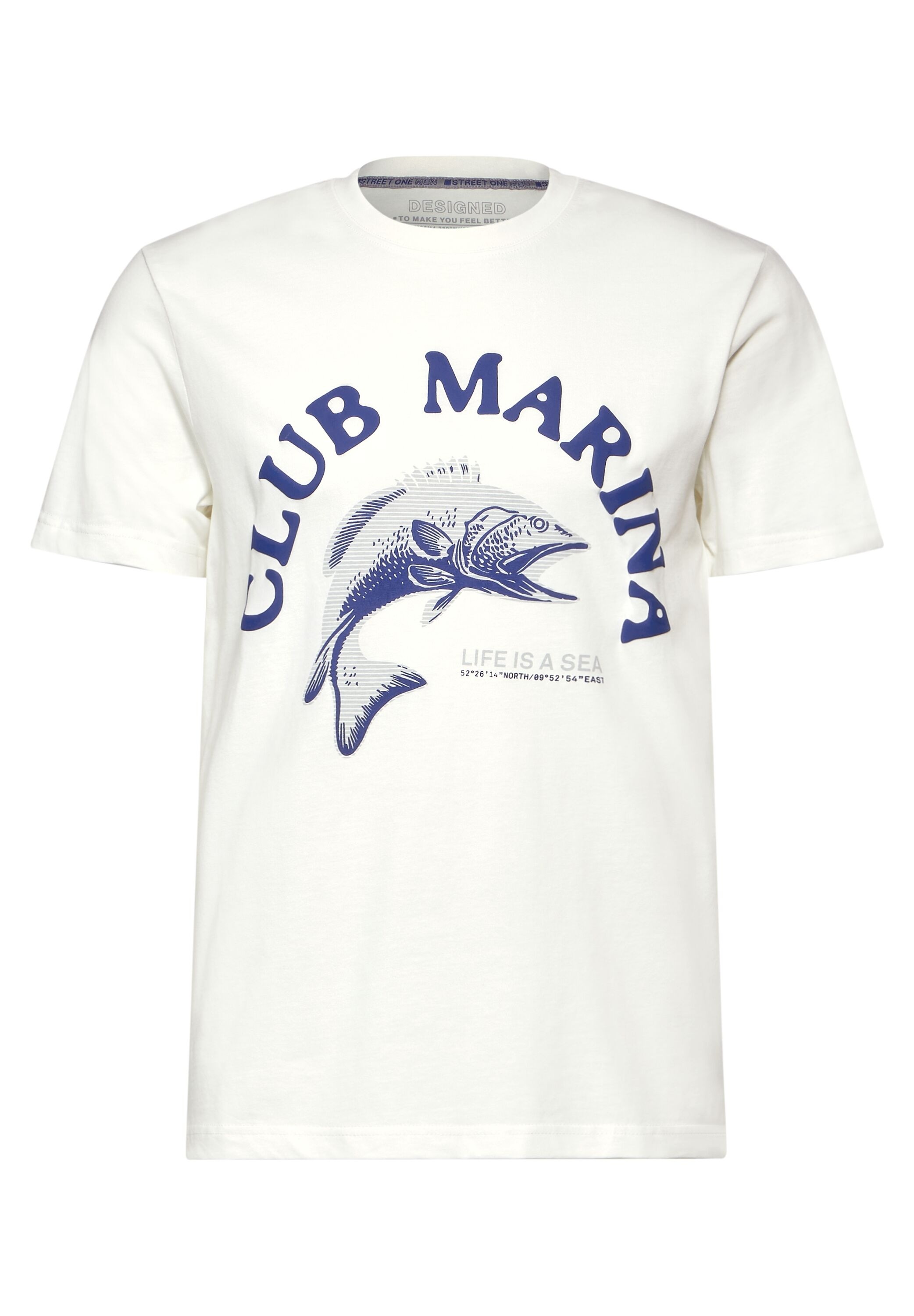 STREET ONE MEN T-Shirt, aus reiner Baumwolle