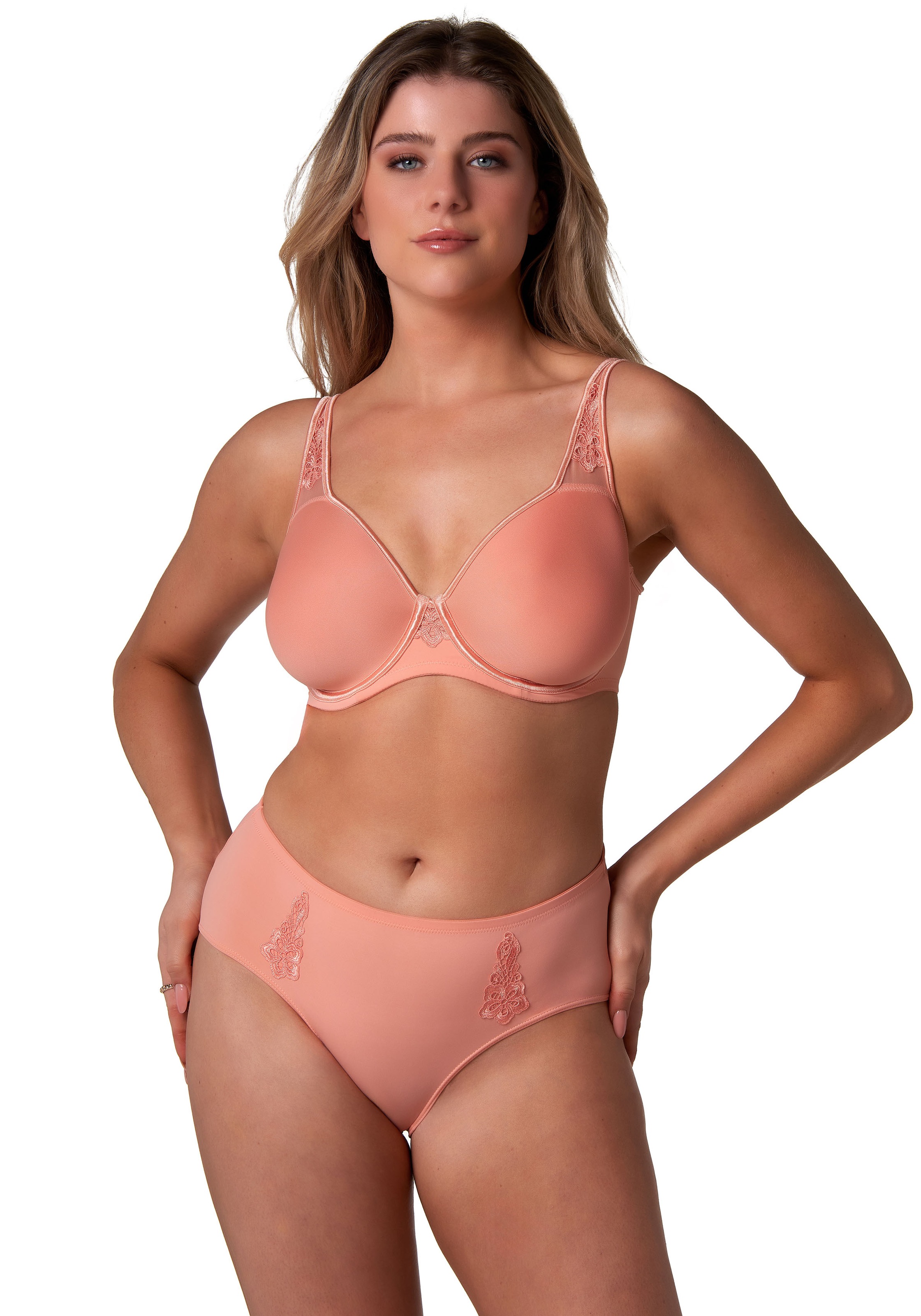 Thumbnail - Elbrina Slip "Micro/lace" mit Schleife, mit Stickerei, weich, atmungsaktiv, feminin, elastisch