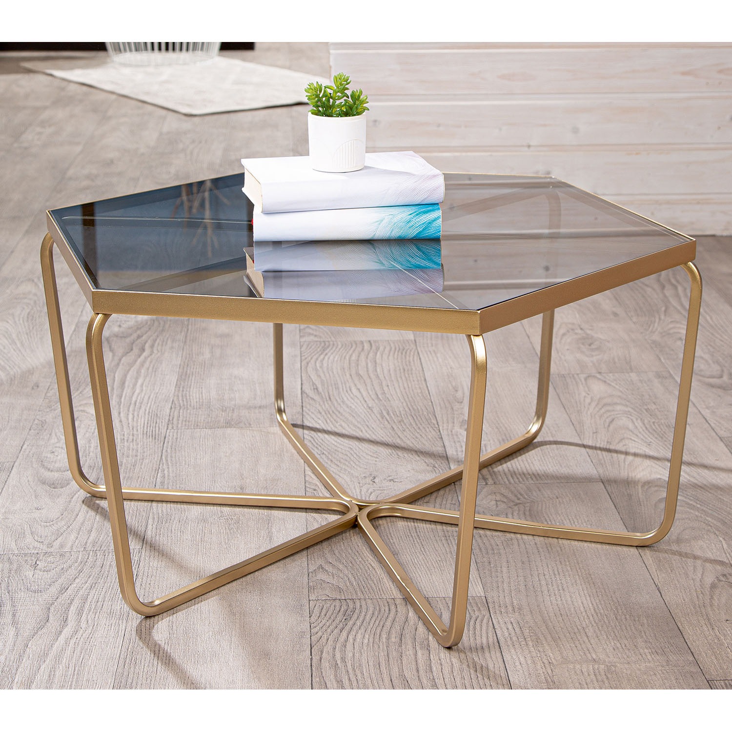 GILDE Beistelltisch "Beistelltisch Glamour" 2 Stk. tlg.