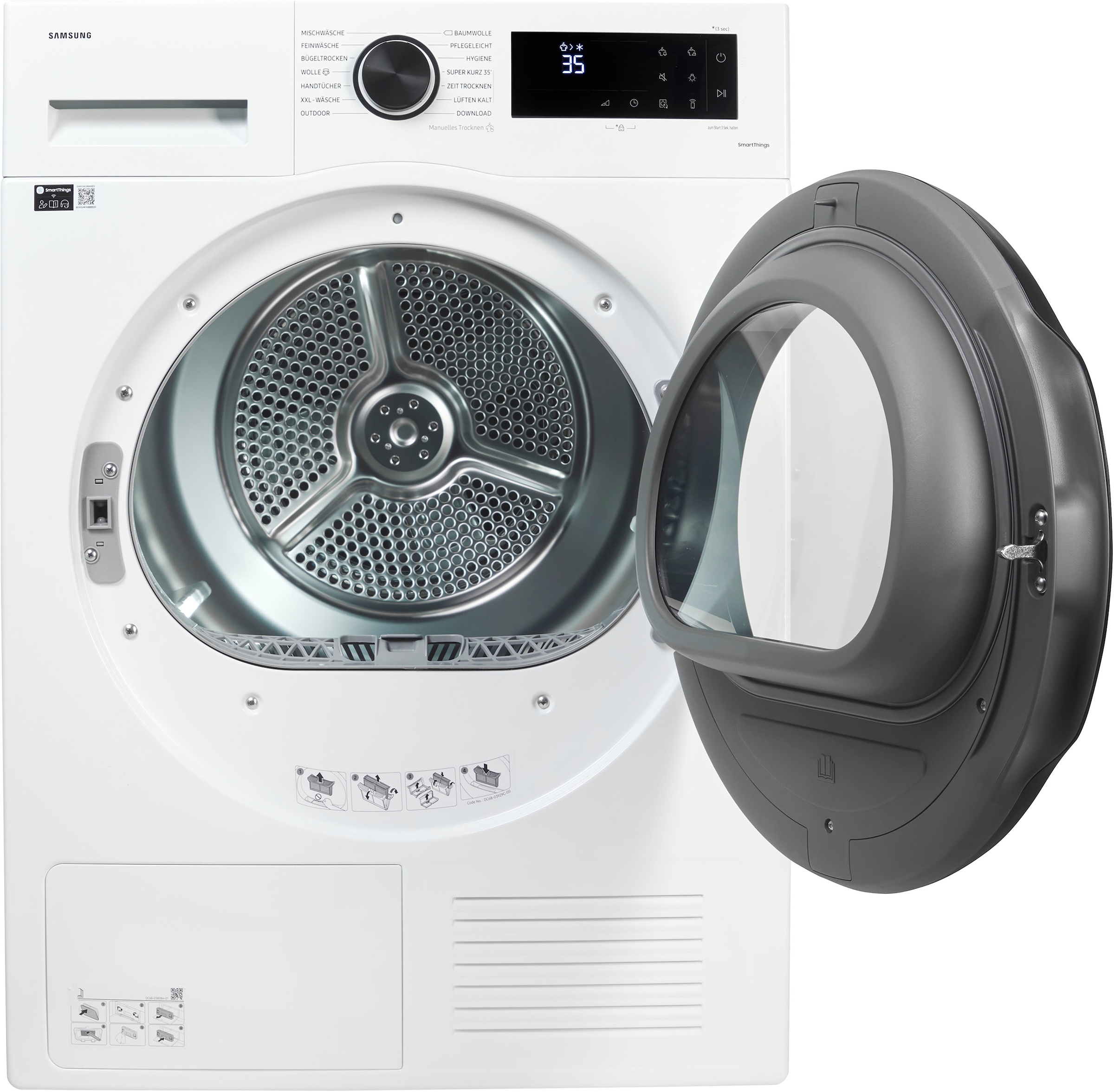 Samsung Wärmepumpentrockner »DV81CGC2B0AE«, DV5000C, 8 kg, Air Refresh & Hygiene-Programm