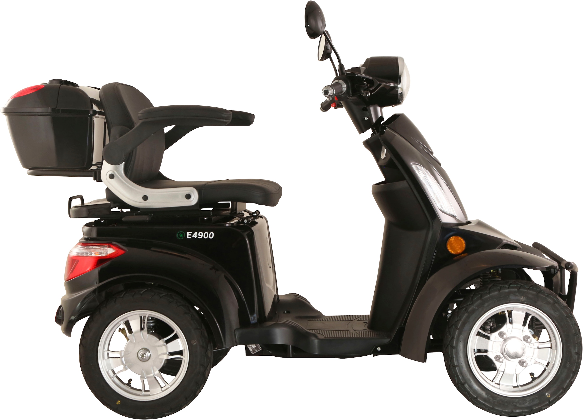 Luxxon Elektromobil »LuXXon Seniorenmobil E4900« 20 km/h Elektromobil mit Topcase, ohne Helmpflicht,  1.000 W, Seniorenmobil mit 4 Räder, Elektroroller für Senioren