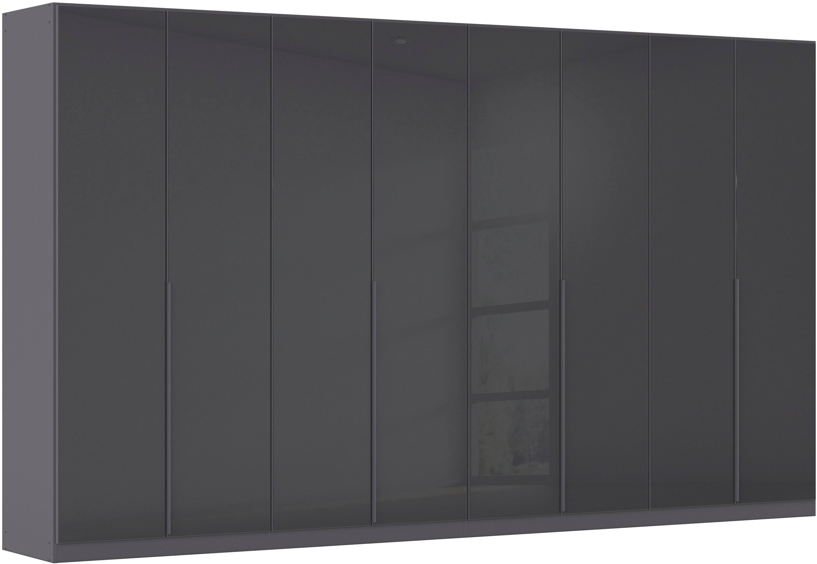 OTTO home Drehtürenschrank "Kleiderschrank Kleiderschränke Schrank Garderobe AGORDO mit Glasfront" in zwei Griff-Farben, Breiten 91-405 cm, durchdachte Innenausstattung, in 8 Breiten und 2 Höhen MADE IN GERMANY