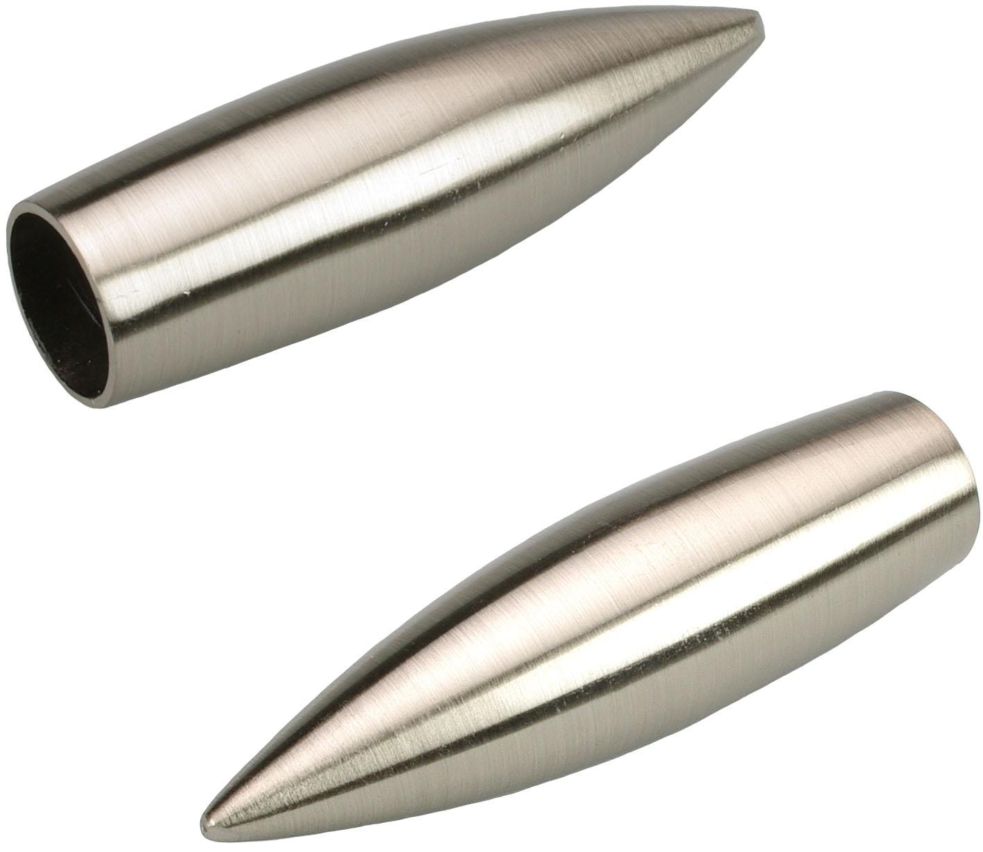 Liedeco Gardinenstangen-Endstück "Bullet" für Gardinenstangen Ø 16 mm günstig online kaufen
