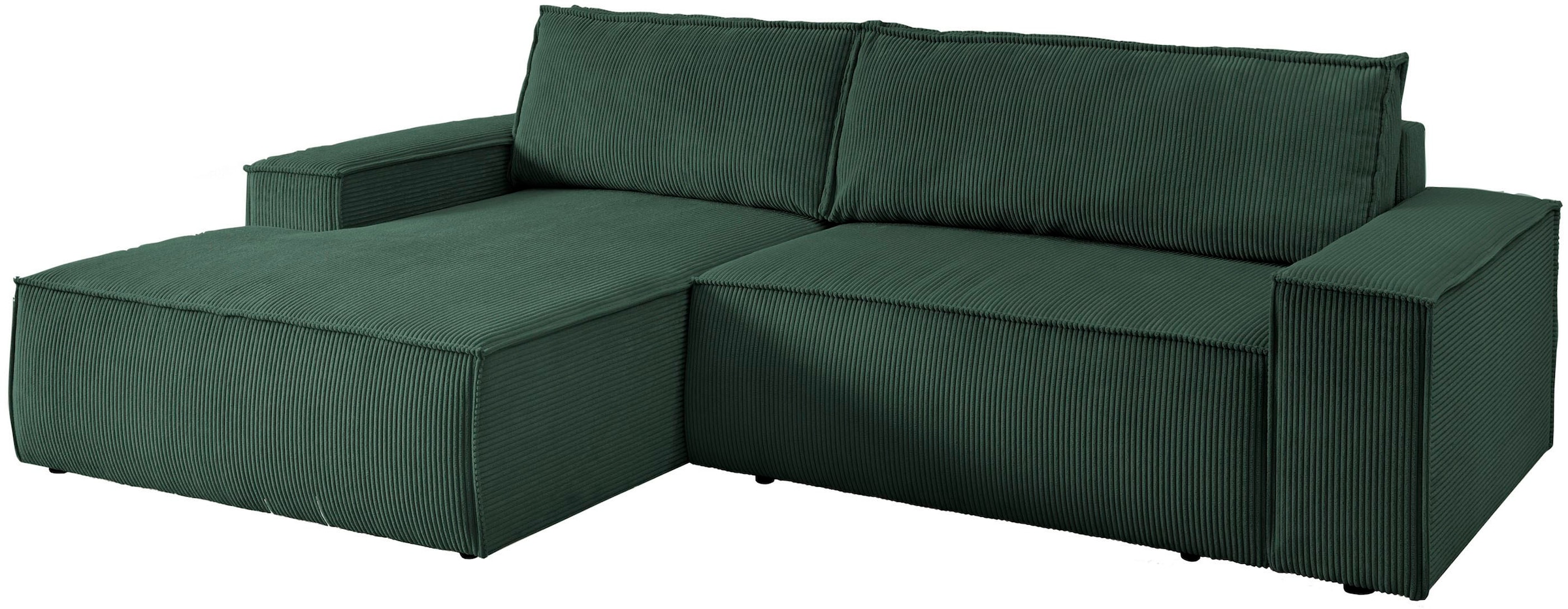 Ecksofa SHERWOOD Schlafsofa, mit Bettkasten, Cord-Bezug