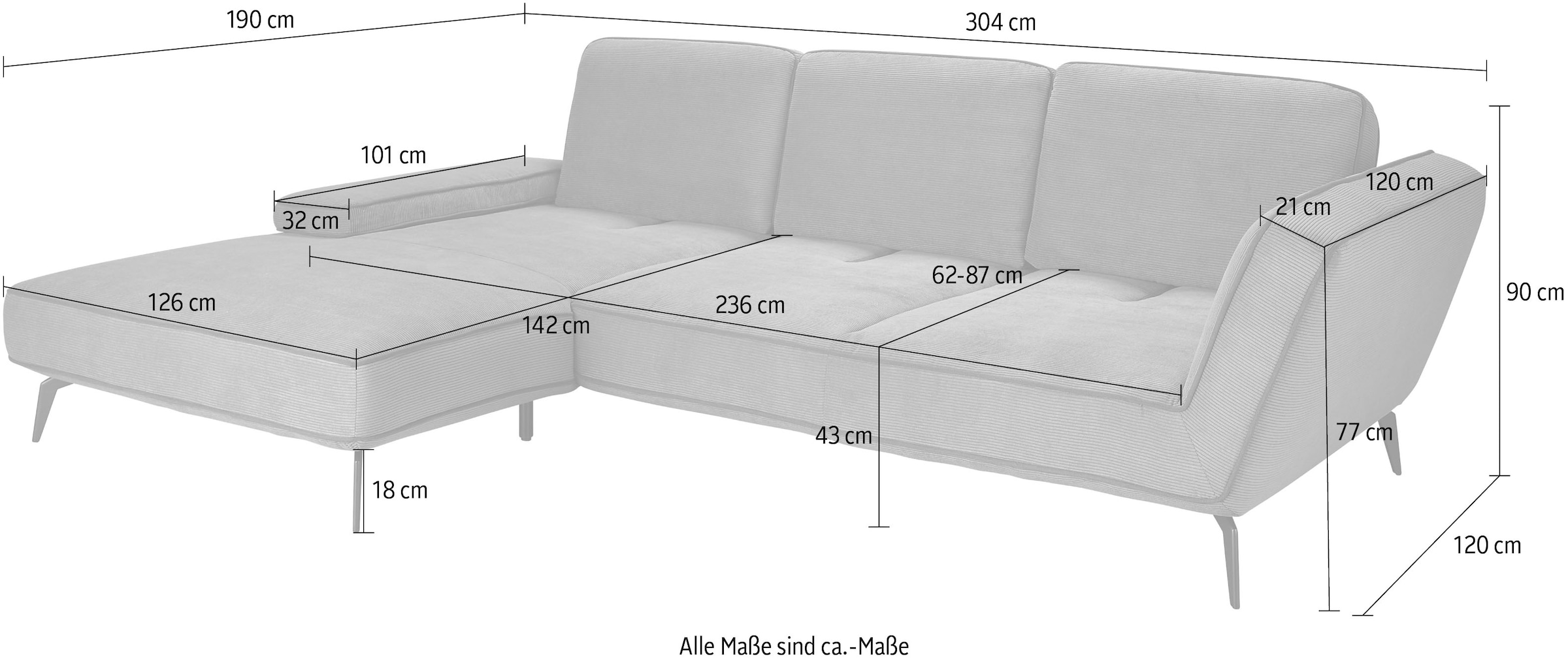 set one by Musterring Ecksofa »SO 4500«