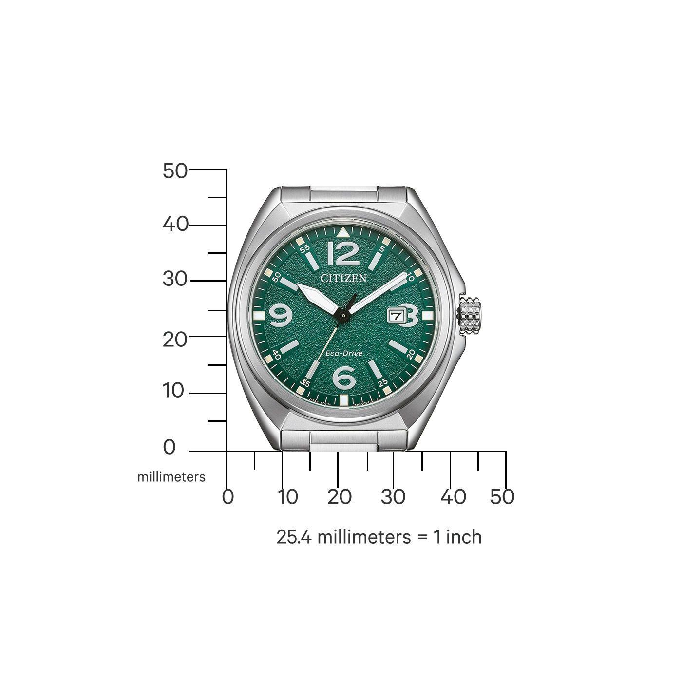 Citizen Solaruhr Armbanduhr, Herrenuhr, Edelstahlarmband, analog, Datum, Eco-Drive