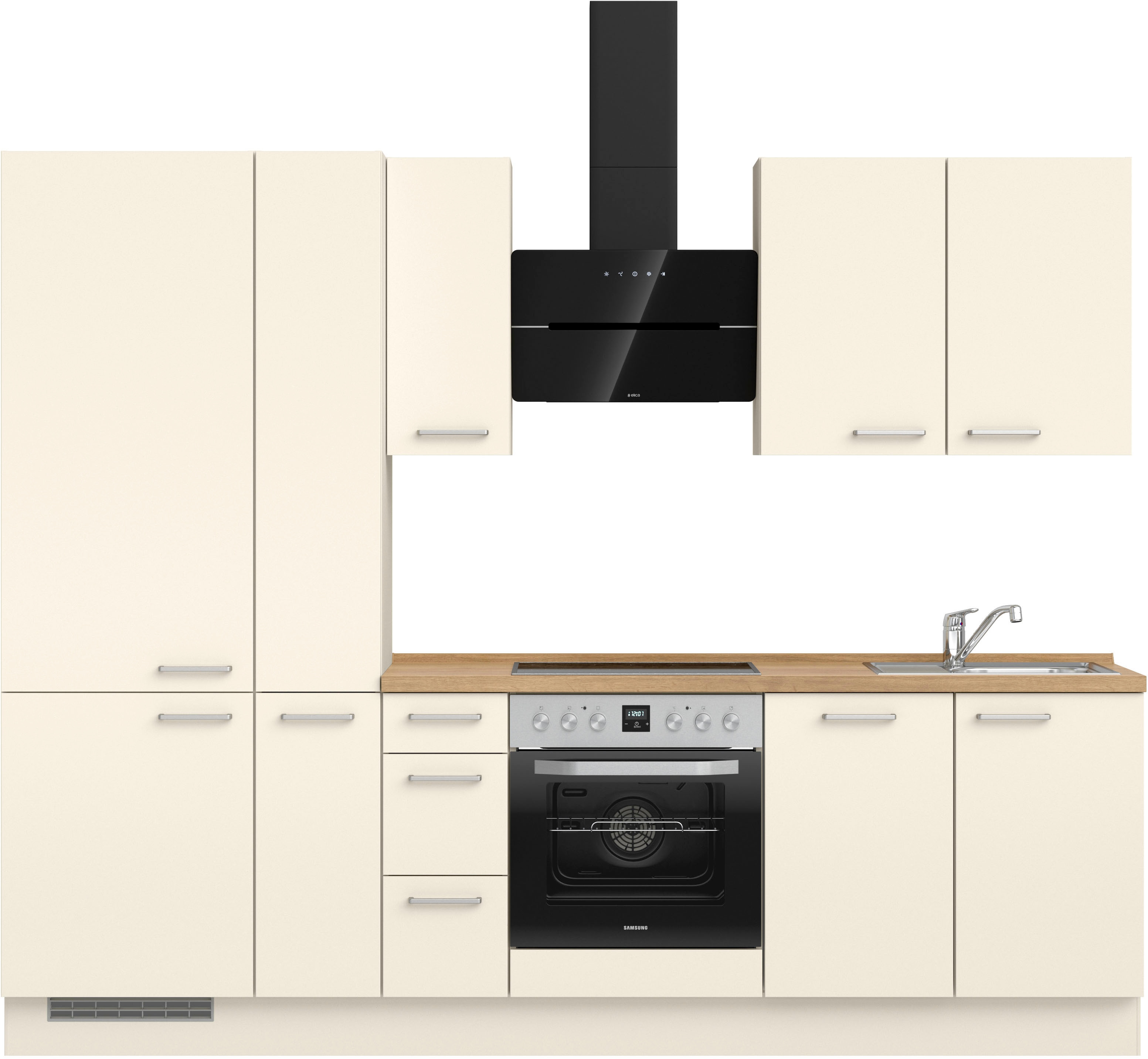 nobilia 1100000002199 ""Touch II", NEU: individuell anpassbar mit gratis Profi-Beratung" vormontiert, Breite 270 cm, Ausrichtung wählbar, wahlw. mit E-Geräten