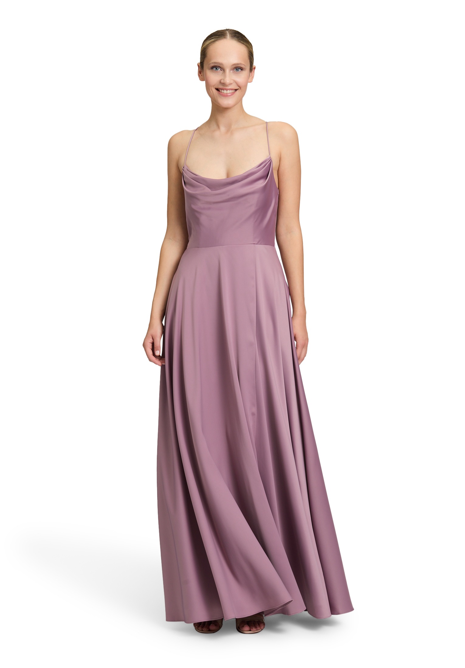 Vera Mont Abendkleid "Damen Abendkleid mit Wasserfallausschnitt" Ohne Tasch günstig online kaufen