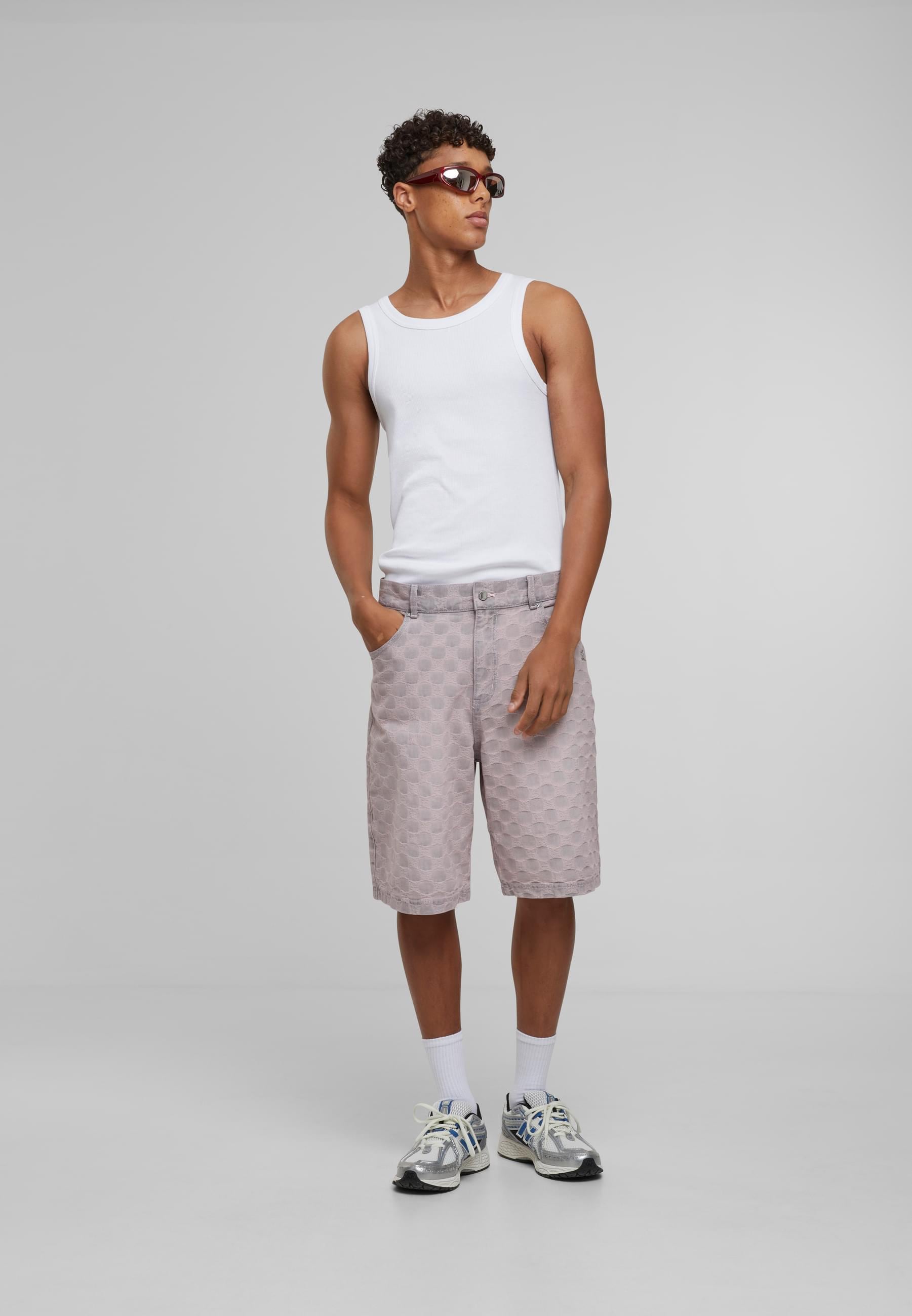 PEQUS Cargoshorts »PEQUS PEQUS Aether Monogram Denim Jorts«, (1 tlg.)