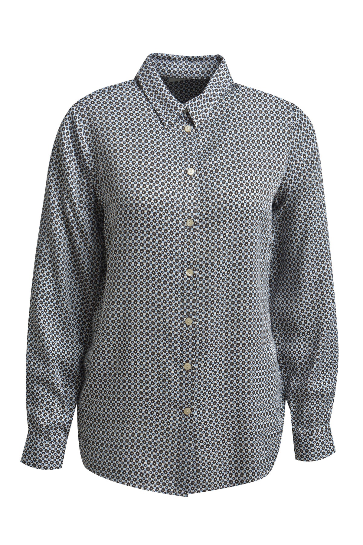 Milano Italy Langarmbluse mit Kellerfalte im Rücken günstig online kaufen