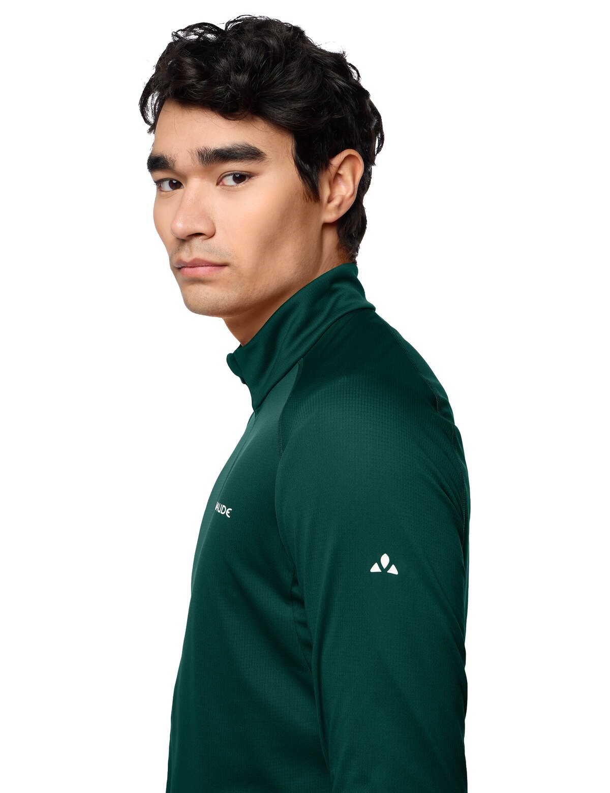 VAUDE Langarmshirt »MEN'S LARICE LIGHT SHIRT II« athletischer Schnitt, Langarm, mit Stehkragen, mit Reißverschluss