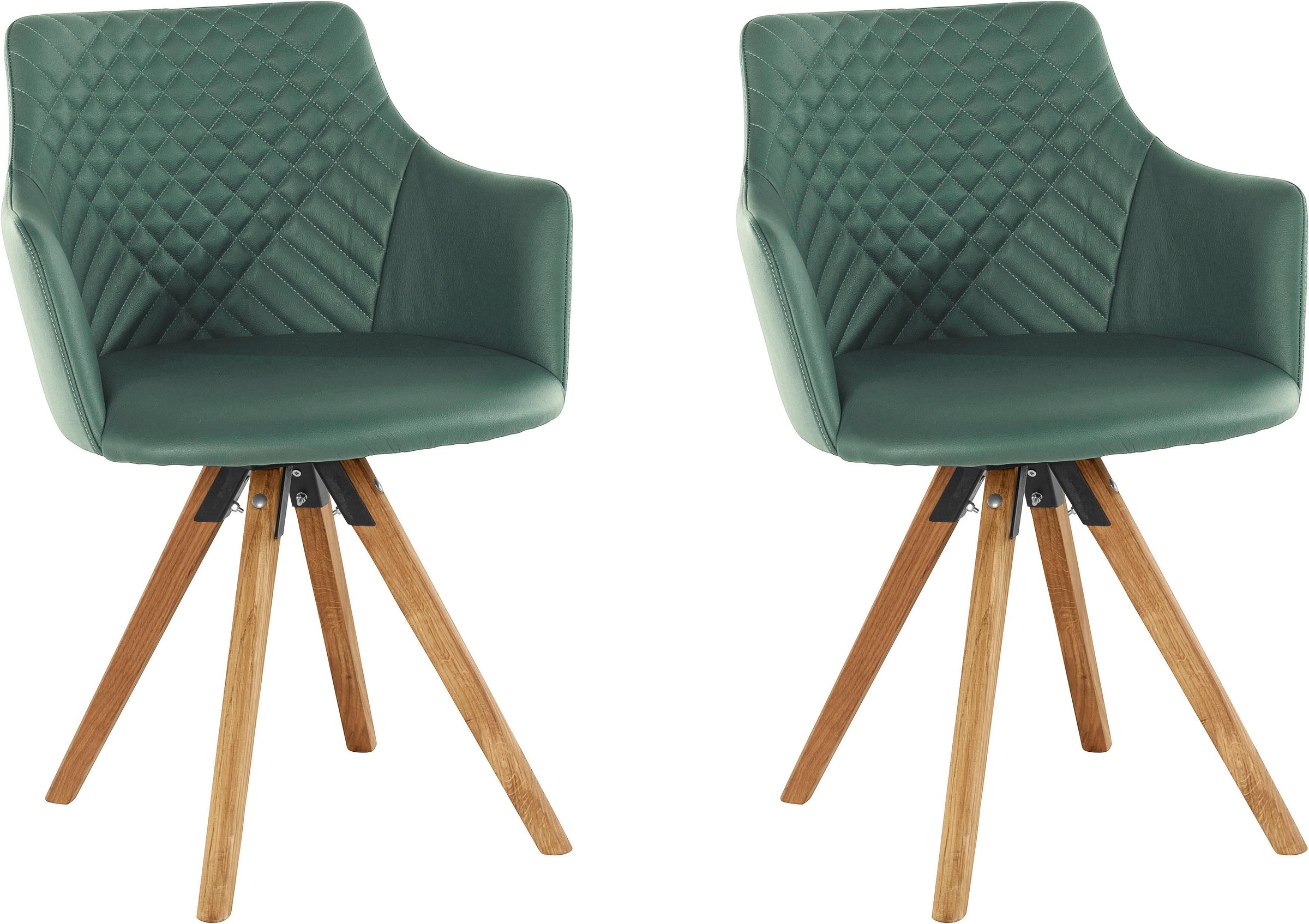 Home affaire Armlehnstuhl "LISABON" (Set) 2 Stk.mit Drehfunktion, Bezug aus günstig online kaufen