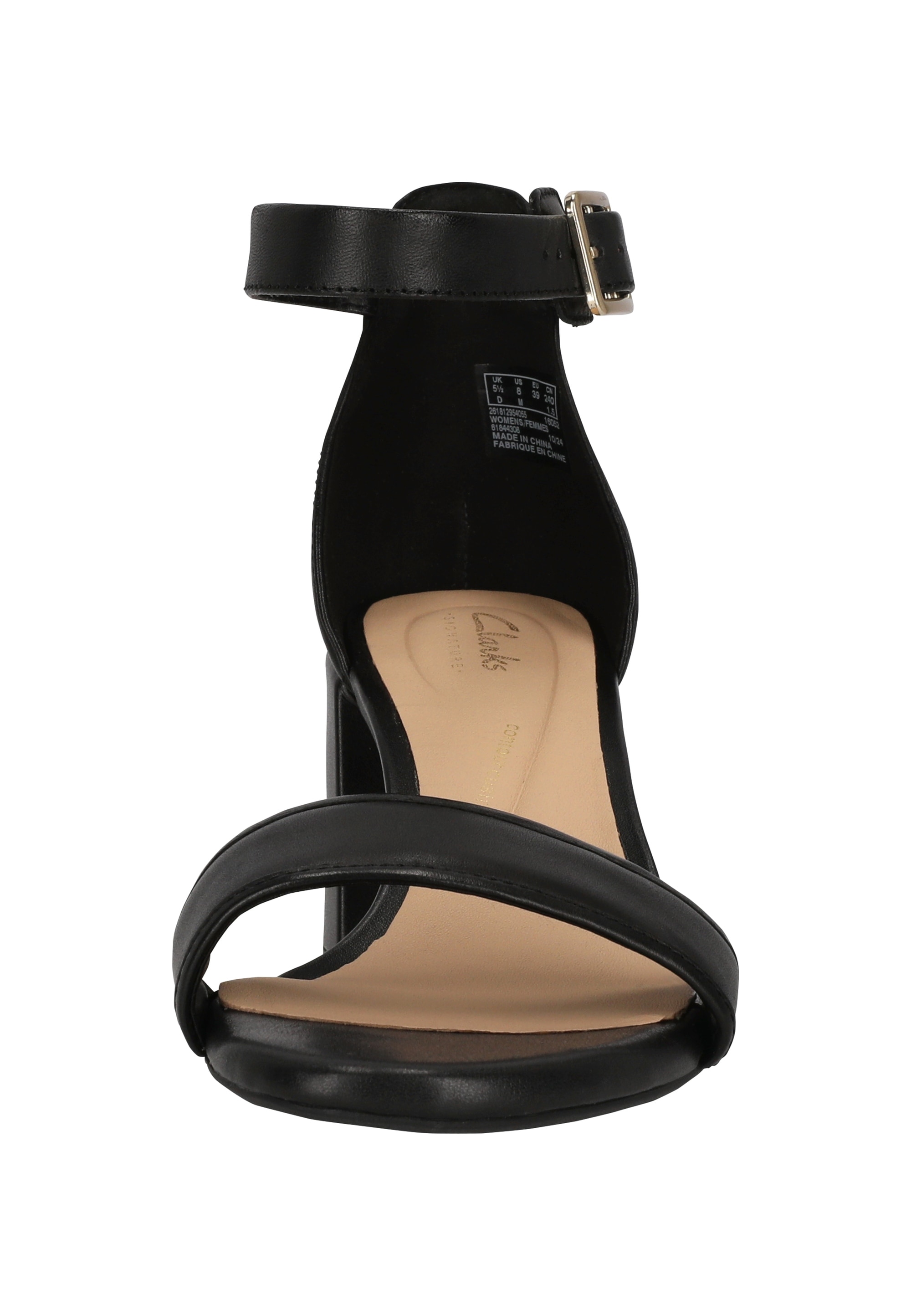 Clarks Sandale »Ezoria Mae«, mit raffinierter ausgestellter Ferse