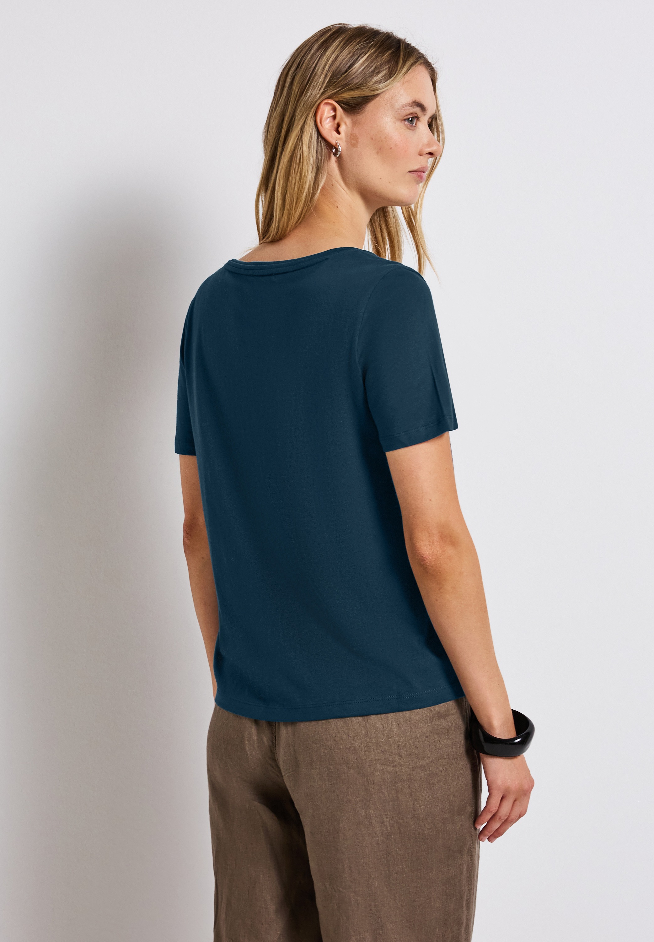 STREET ONE T-Shirt, mit V-Ausschnitt