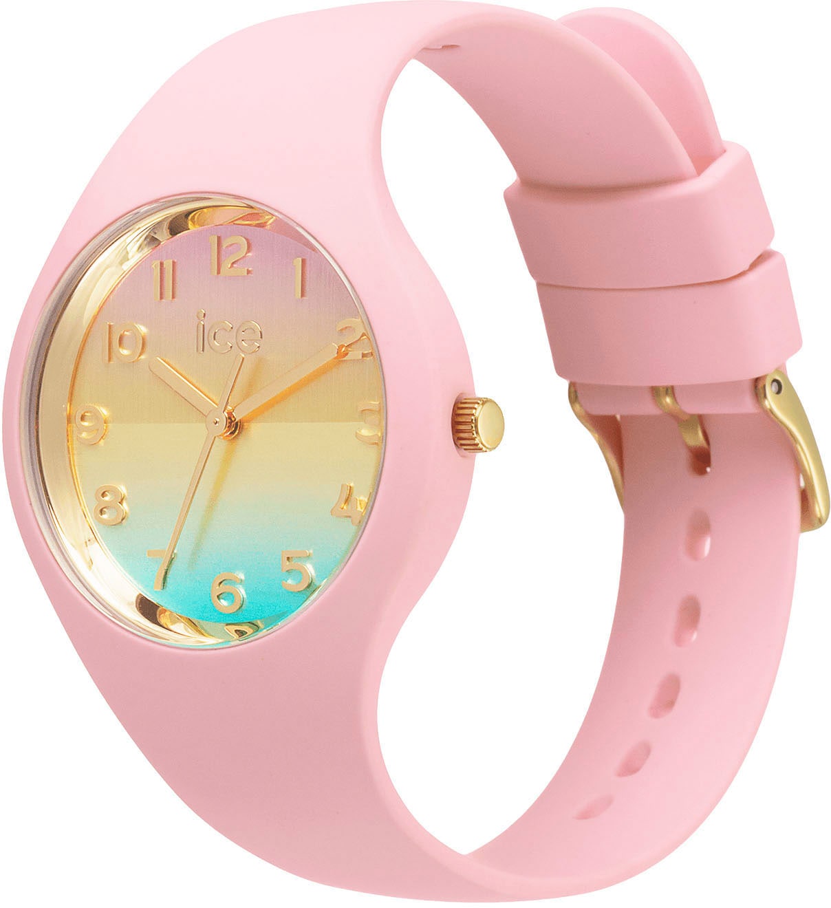 ice-watch Quarzuhr »ICE horizon - Small - 3H«, Armbanduhr, Damenuhr, Mineralglas, analog, Silikonarmband