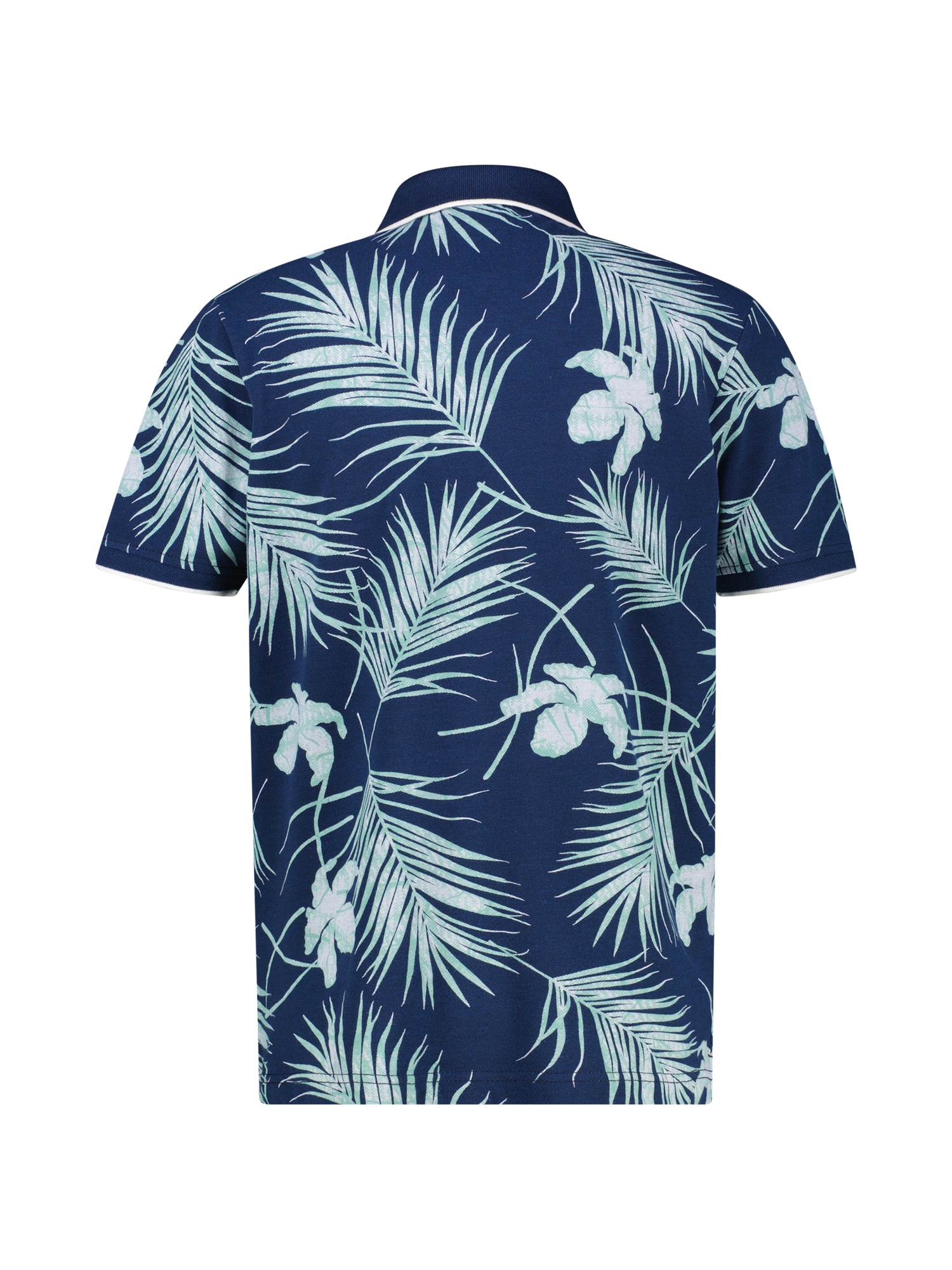 LERROS Poloshirt »LERROS Herren-Poloshirt, floral gemustert in Großen Größen«