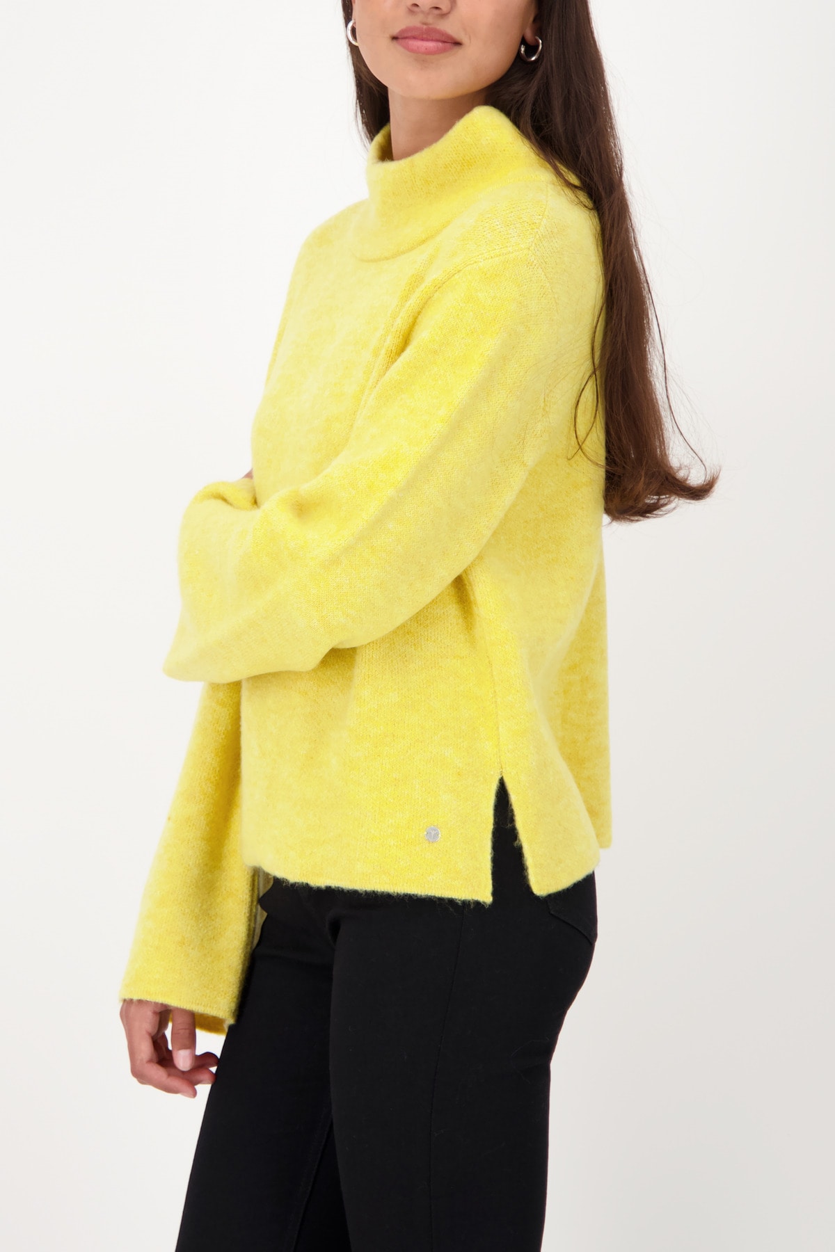 Monari Strickpullover Regular fit mit Stehkragen