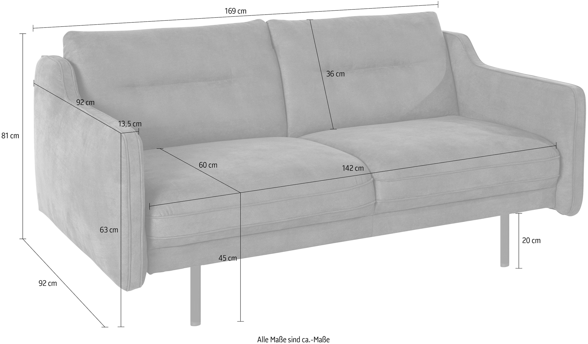 Home affaire 2-Sitzer »Nordfyn« edles Design in 3 Bezugsqualitäten, Design by Morten Georgsen