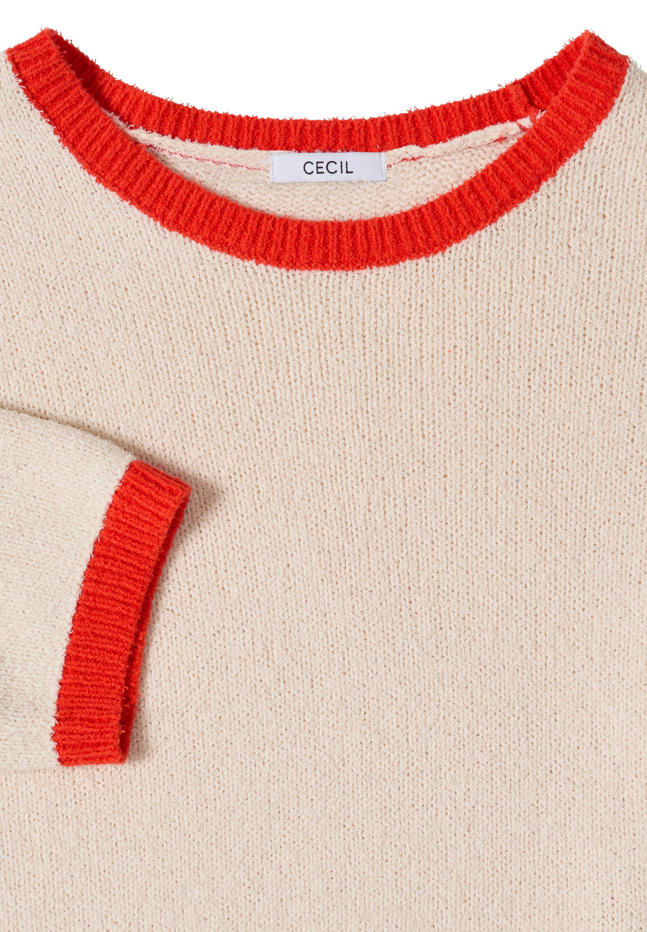 Cecil Kurzarmpullover Rundhalsausschnitt