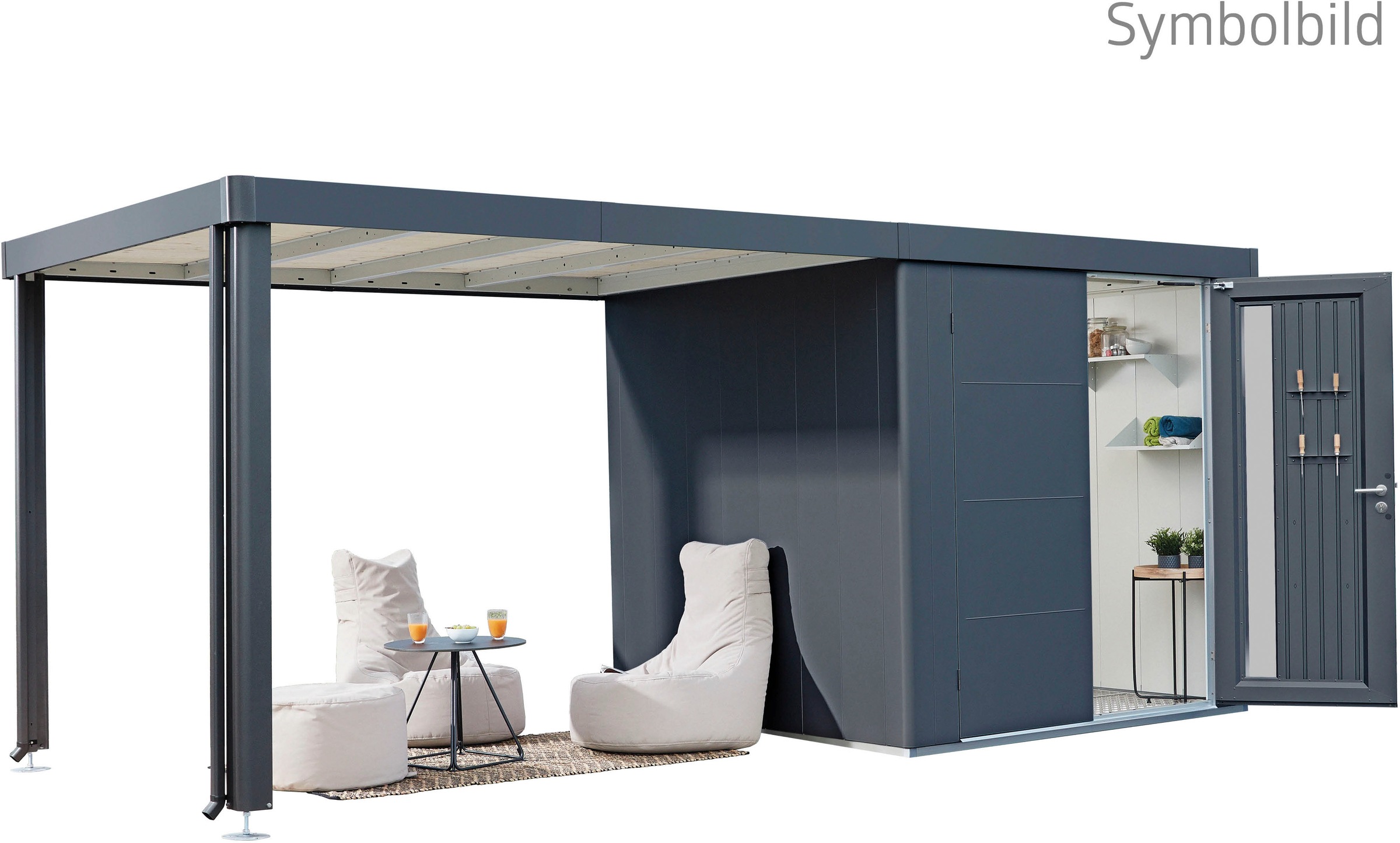 Biohort Gerätehaus "NEO Gr. 1D, verschiedene Farben" stylisches Gartenhaus günstig online kaufen