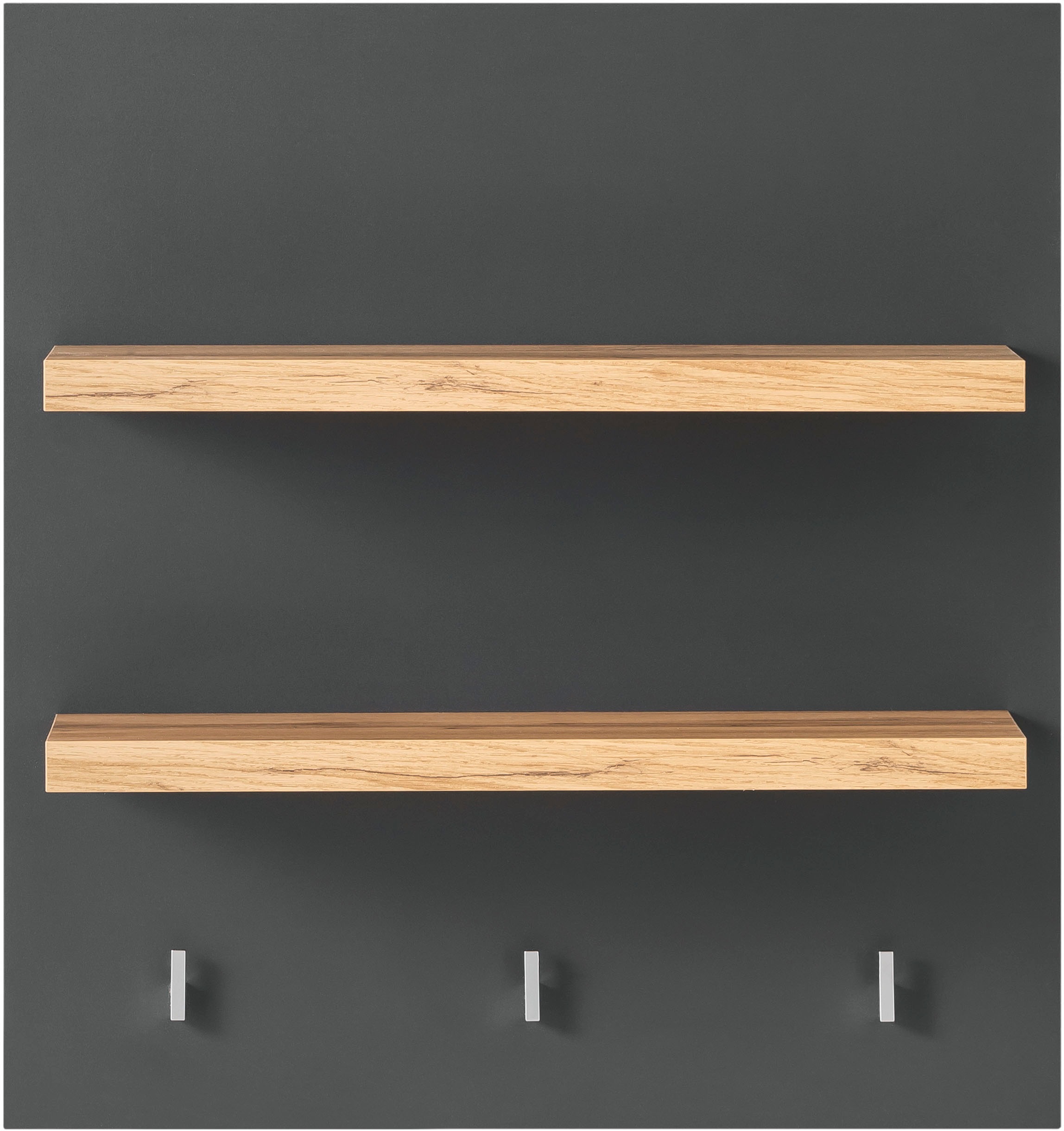 OTTO home Wandregal "KS-Westminster" mit 2 Ablageböden, 3 Haken, Breite 60 günstig online kaufen