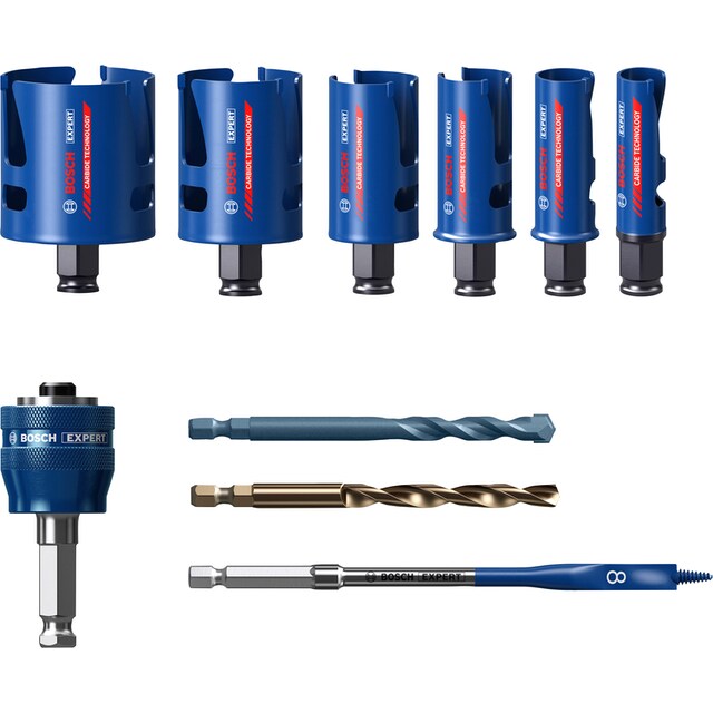 Bosch Professional Lochsäge »EXPERT Construction Material«, (Set, 10 tlg.),  20/25/32/38/51/64 mm bestellen | BAUR