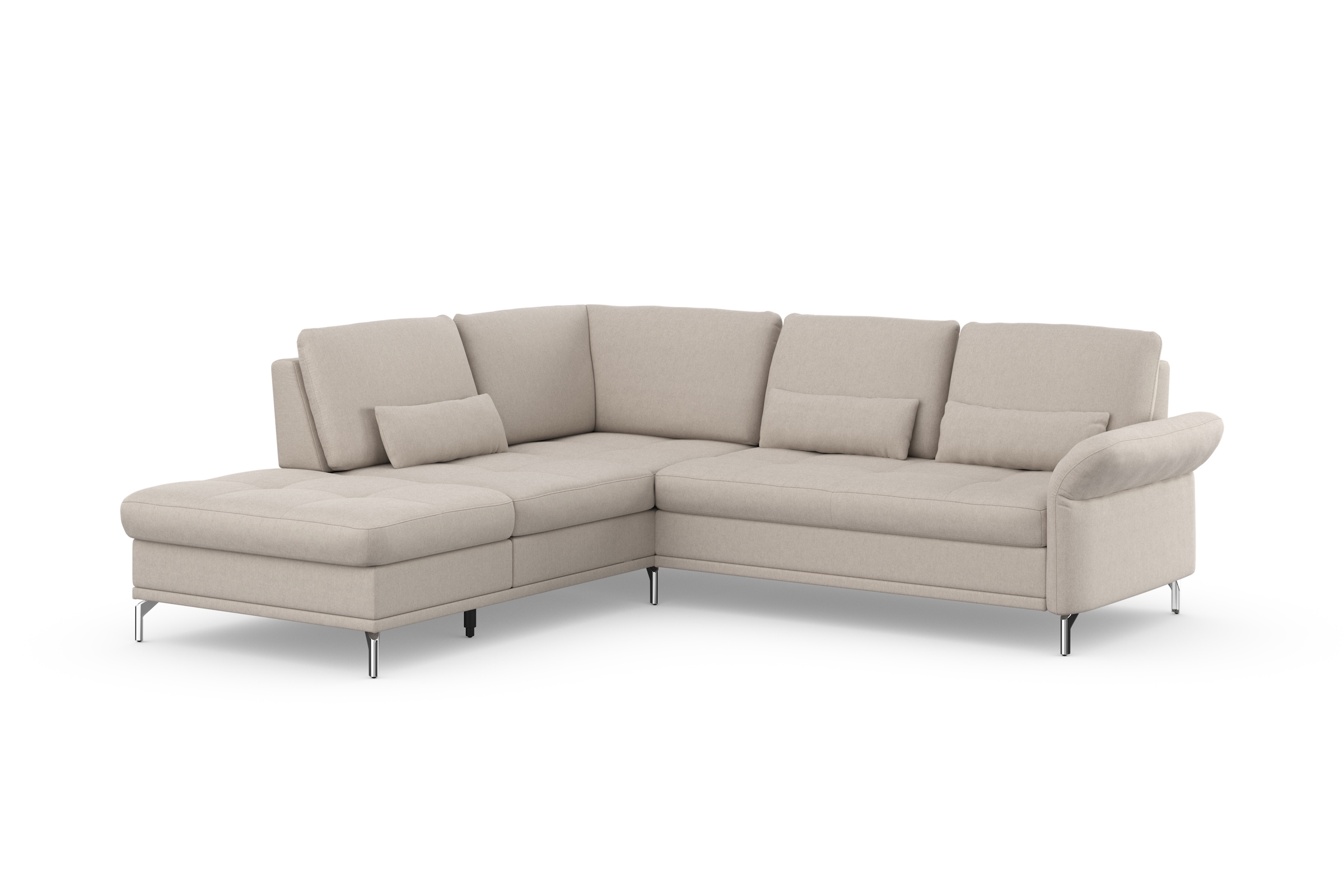 INOSIGN Ecksofa »Palm Beach L-Form« Federkern, mit Sitztiefenverstellung, wahlweise mit Bettfunktion