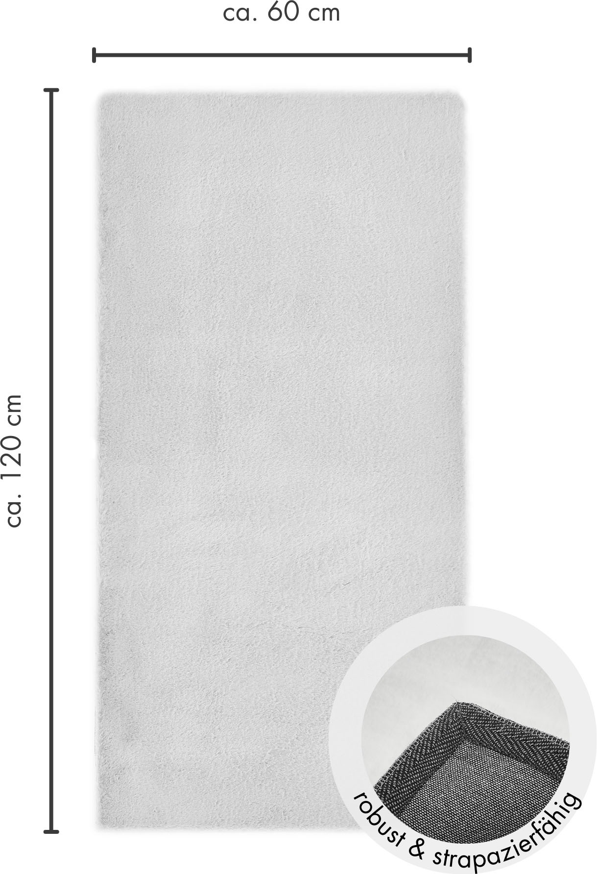 LUXOR living Fellteppich »Novara«, rechteckig, 30 mm Höhe, Kunstfell, Kaninchenfell-Haptik, besonders weicher Hochflor