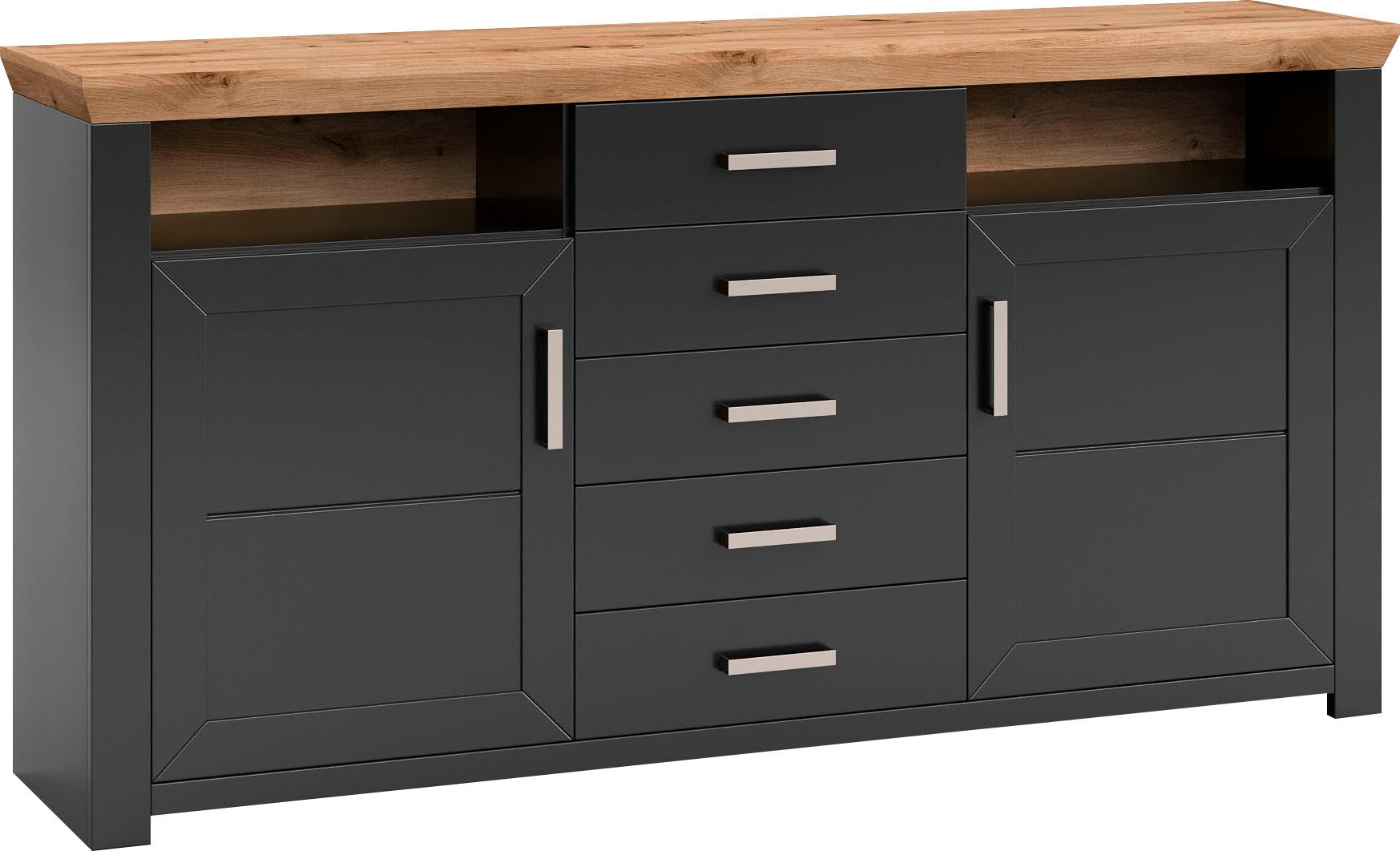 set one by Musterring Sideboard »York«, Typ 55, mit viel Stauraum, im Landhaus-Stil, B 184 x H 95 cm