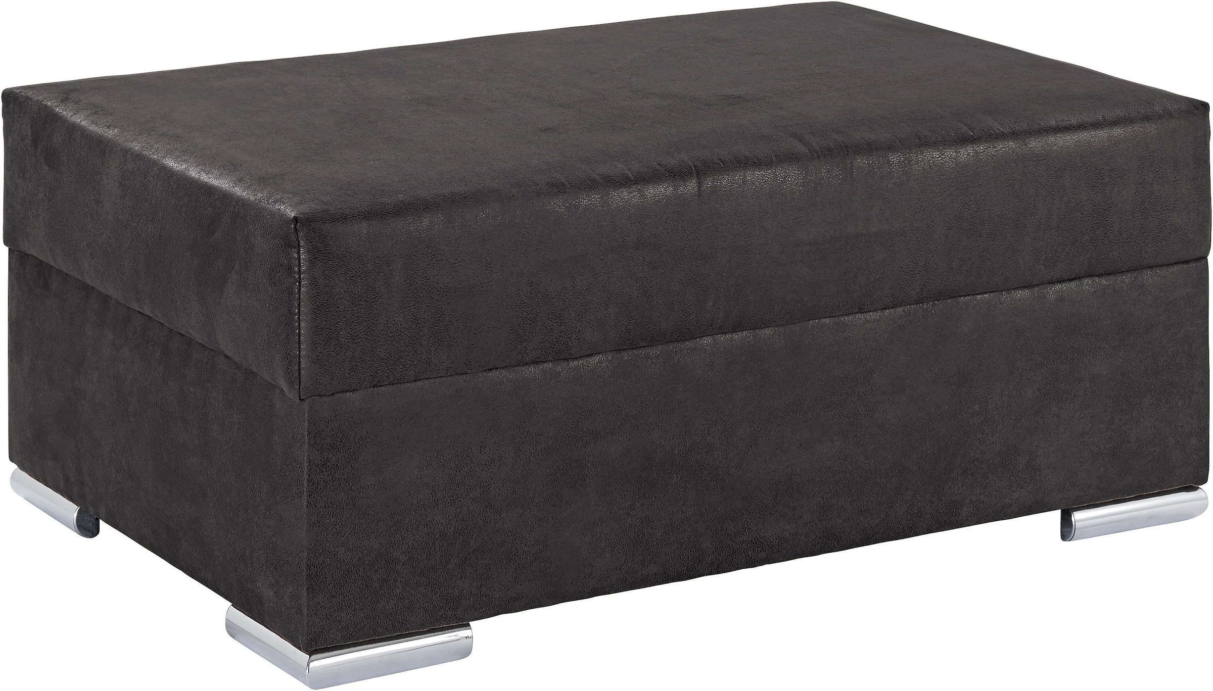Hocker COLLECTION AB, B:100cm H:40cm T:70cm, schwarz, Luxus-Microfaser 2 (100% Polyester);Microfaser PRIMABELLE (100% Polyester);Luxus-Microfaser 1