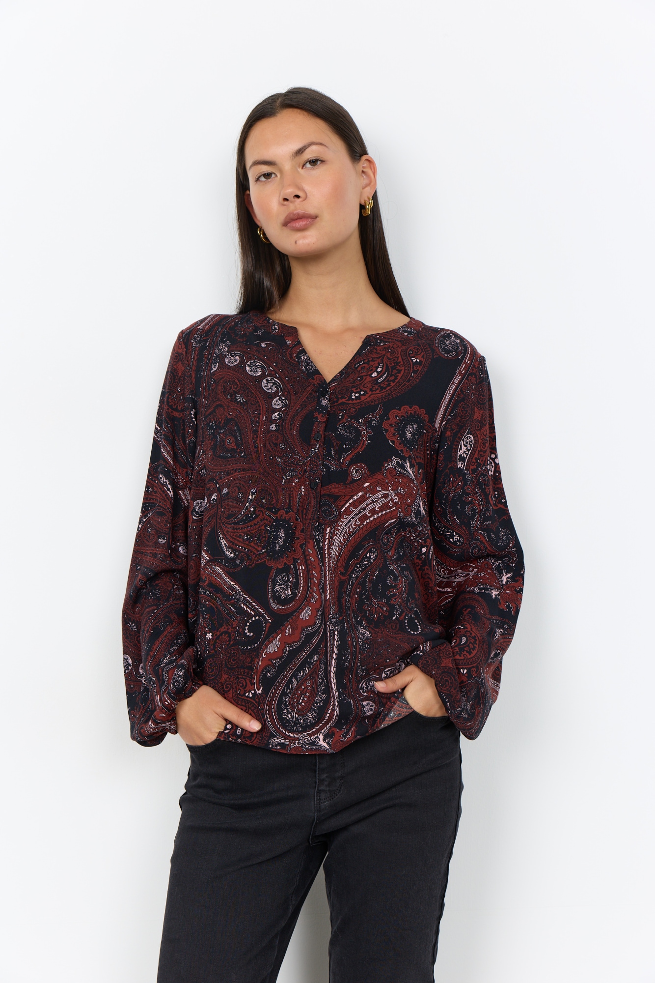 soyaconcept Druckbluse "SC-HALNA 2 AOP" Viskose