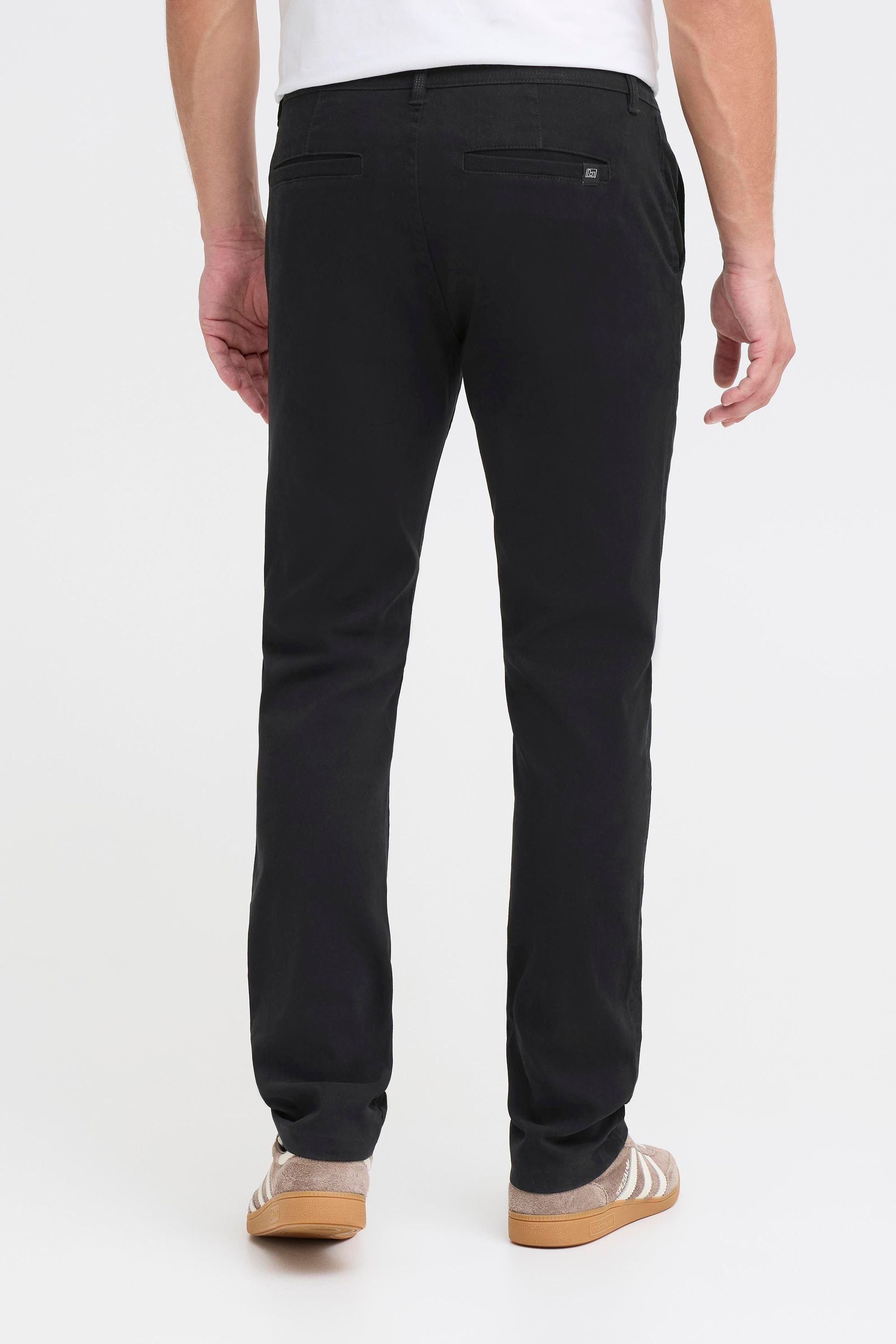 Chinohose BLEND "Chinohose BHMStino", Herren, Gr. 38, Länge 32, schwarz, Obermaterial: 98% Baumwolle CO. 2% Elasthan EL., Hosen Chinohose 3
