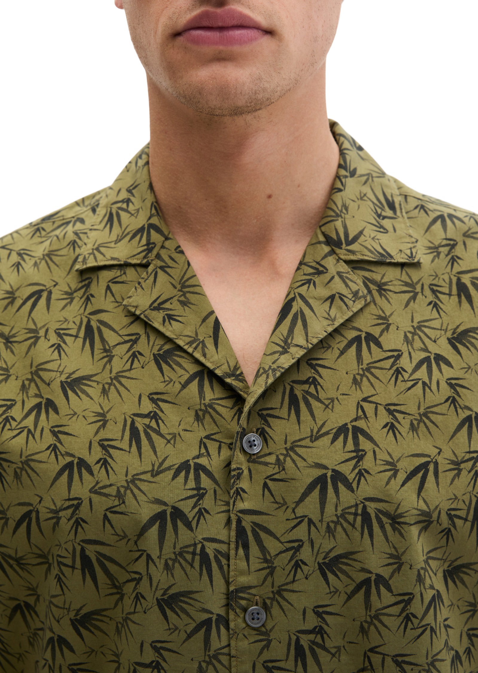 Marc O'Polo Kurzarmhemd »mit sommerlichem Blattmotiv«