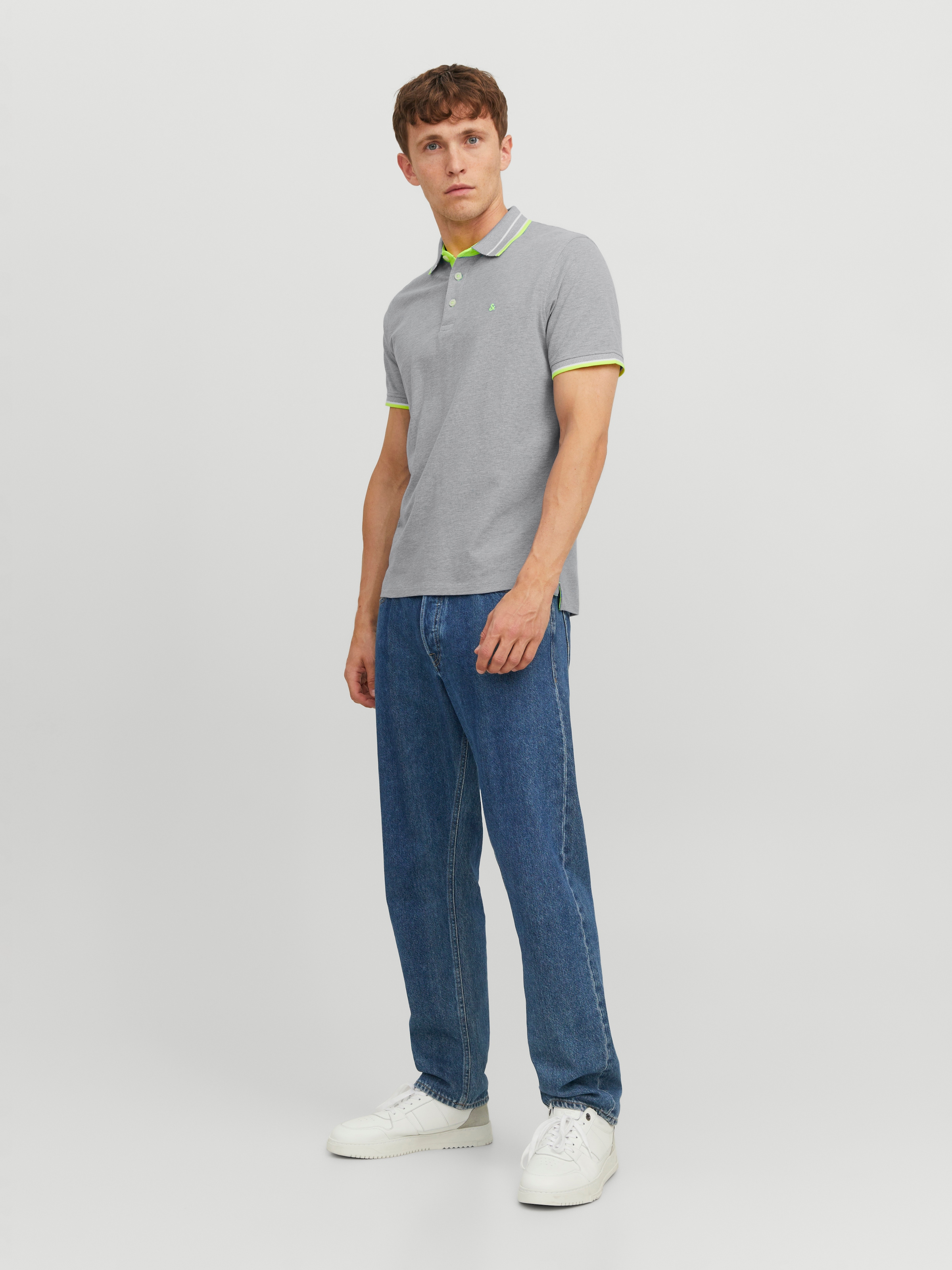 Jack & Jones Poloshirt »JJEPAULOS POLO SS NOOS«, mit Logo Stickerei