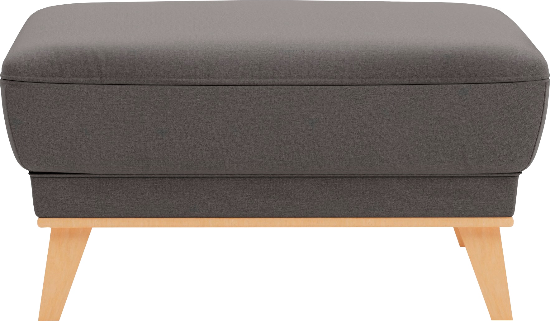 sit&more Polsterhocker »Lavida«, Mit elegantem Holzrahmen
