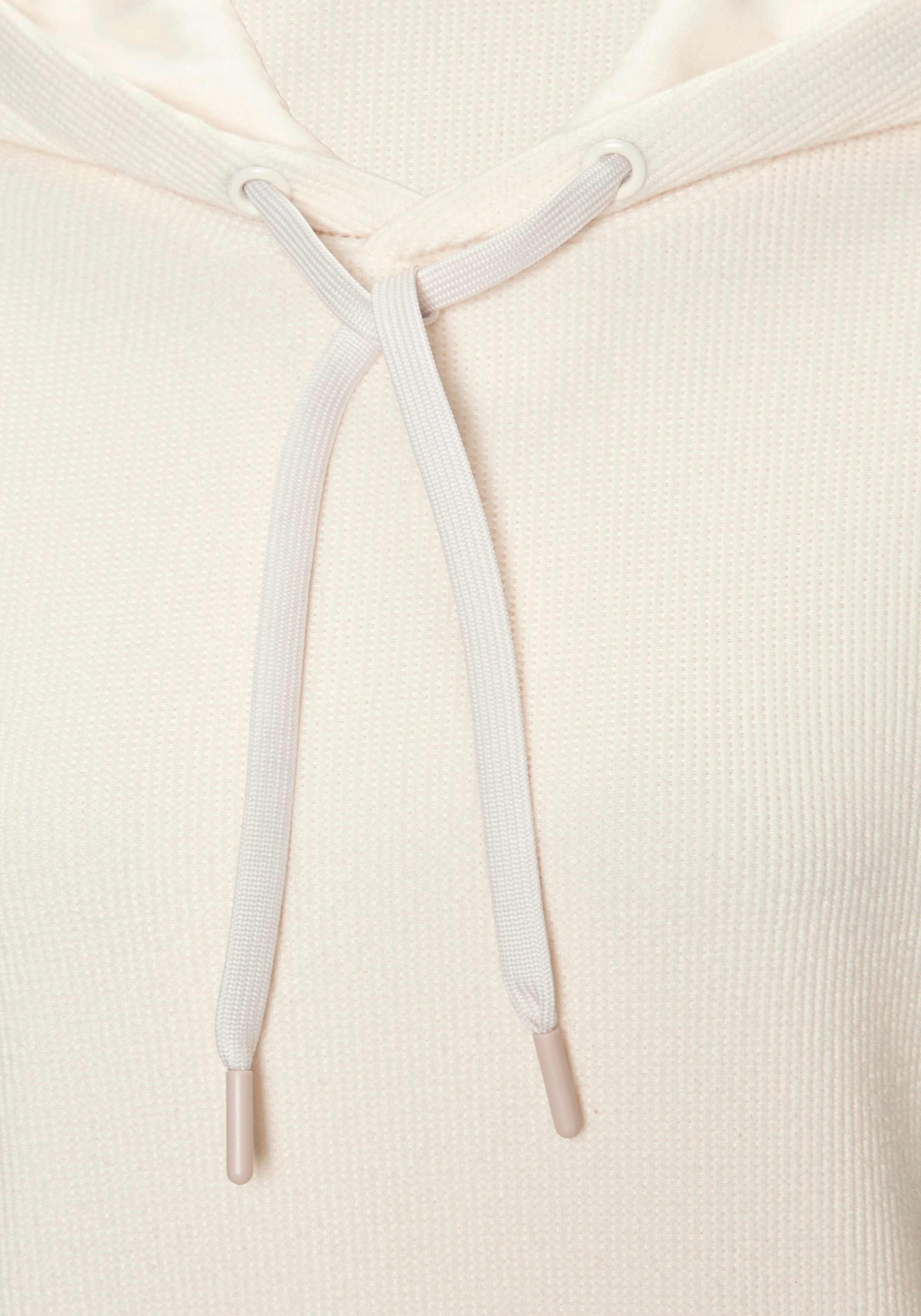 LASCANA Kapuzensweatshirt , in modischer Piqué-Optik
