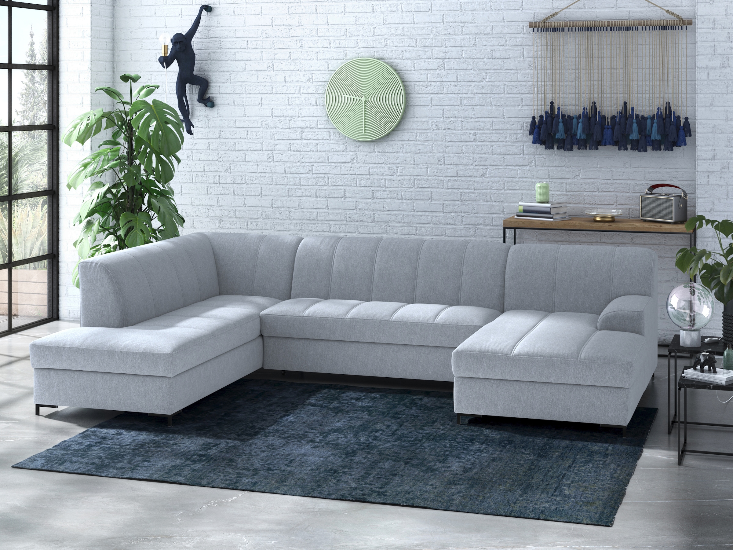 Home affaire Wohnlandschaft "Balme, moderne Formensprache, zeitloses Design günstig online kaufen