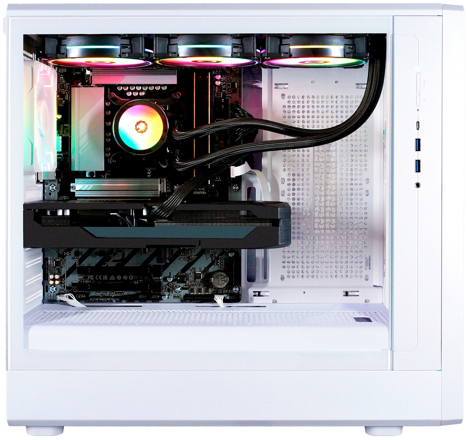 GAMEMAX Gaming-PC-Komplettsystem »MegaDeal CLAW WH 2884 AMD Ryzen 7 9700X 32GB DDR5 1TB SSD RX 9070 XT« 34 ″ AMD Ryzen 7 Radeon RX 9070 XT 32 GB RAM 1.000 GB SSD Windows 11, DDR5 RAM+ MSI PRO MP341CQW LED-Monitor Curved 86,4cm (34")