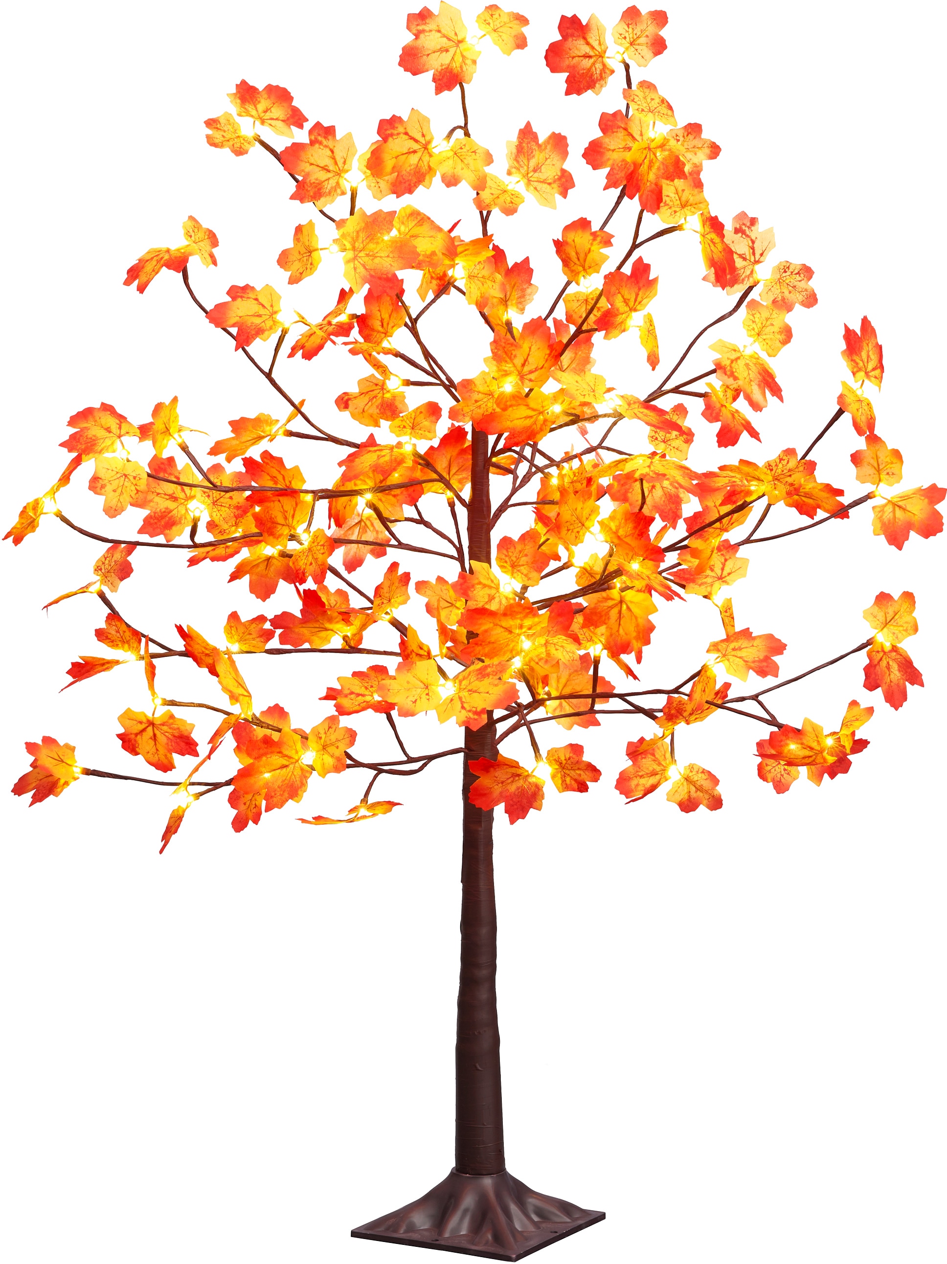 BONETTI LED Baum "Weihnachtsdeko", 96 flammig, Beleuchteter Deko-Herbstbaum mit Ahornblättern