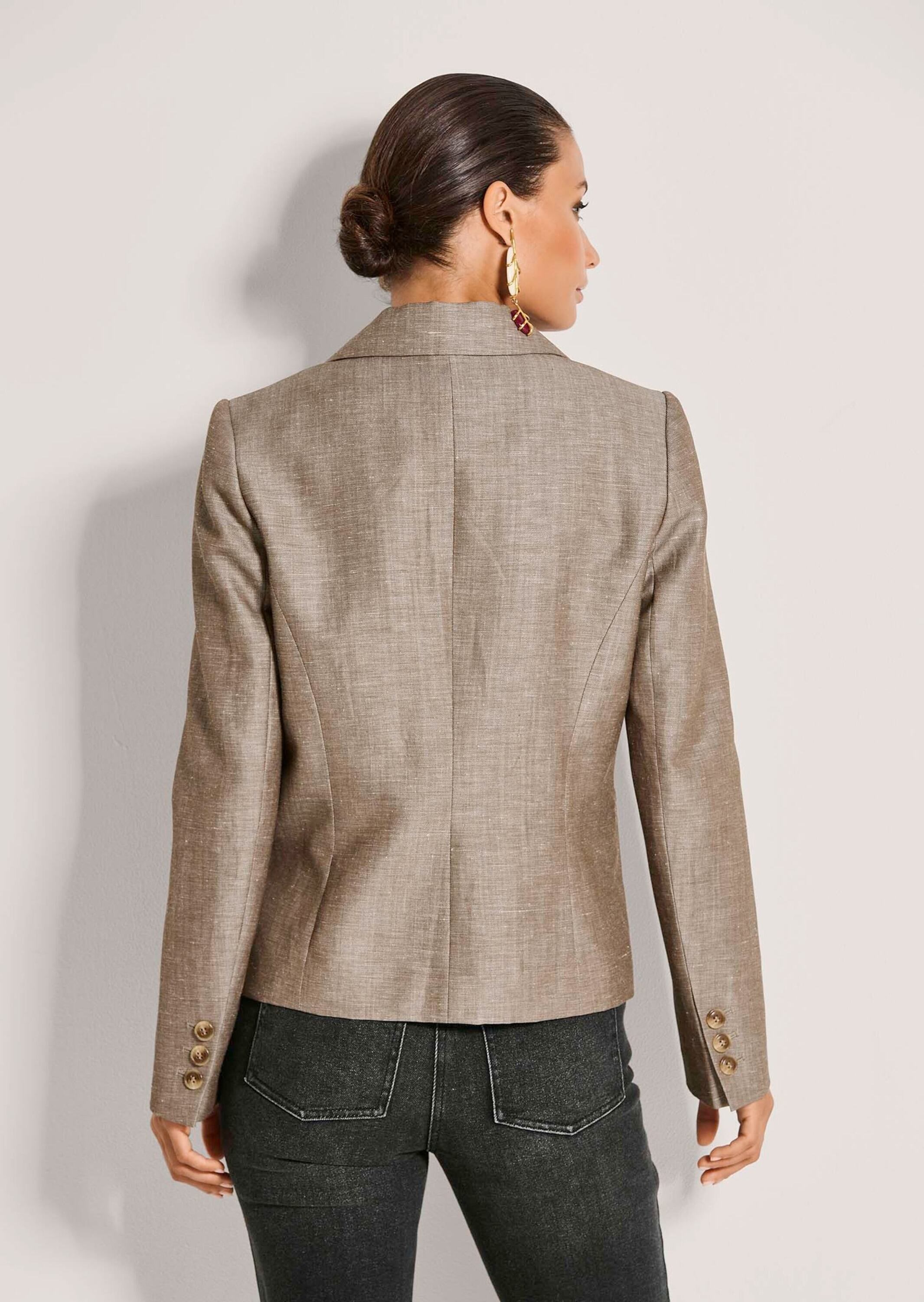 MADELEINE Jackenblazer »Blazer Eleganter Kurzblazer mit Reverskragen« Ärmelschlitz