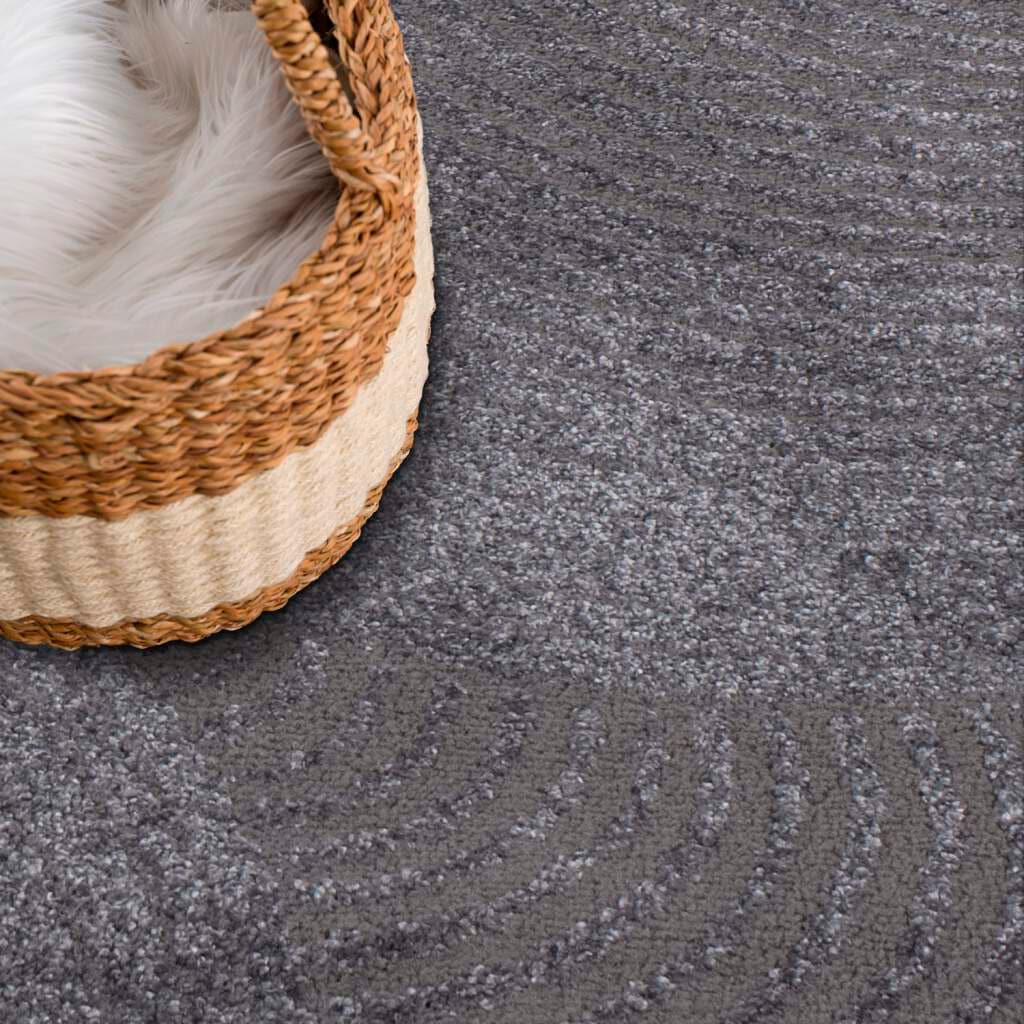 Carpet City Teppich »Friseé-Teppich FANCY 647« rechteckig 12 mm Höhe Läufer, Kurzflor,3D-Optik,Kreisförmiges Muster, Wohnzimmer