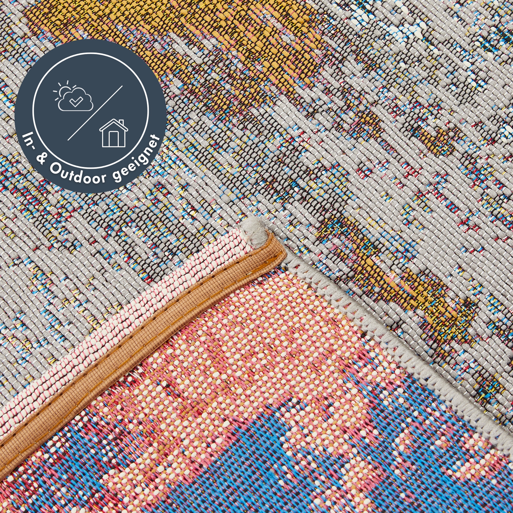 Andiamo Teppich »Portland«, rechteckig, 3 mm Höhe, modernes Design, In- und Outdoor geeignet, Balkon, Terrasse