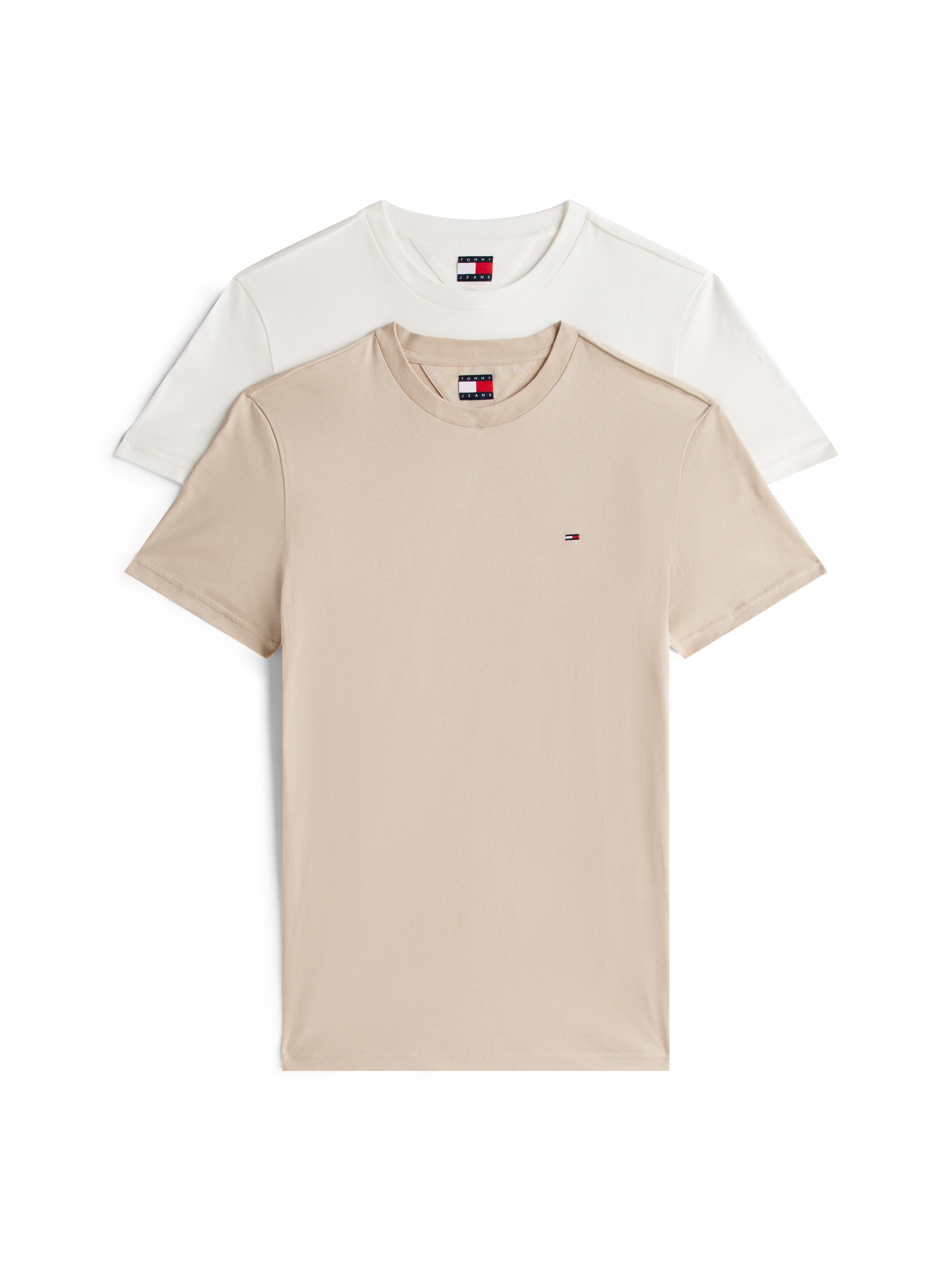 Tommy Jeans Rundhalsshirt "TJM XSLIM 2PACK JERSEY TEE EXT", 2er-Packer Pack günstig online kaufen