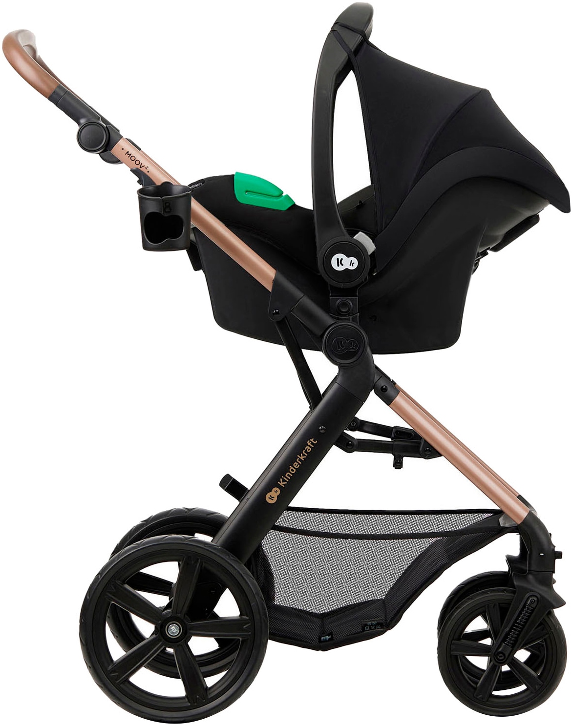 Kinderkraft Kombi-Kinderwagen »MOOV 2 4in1 EVA«, 27 kg, mit EVA-Rädern
