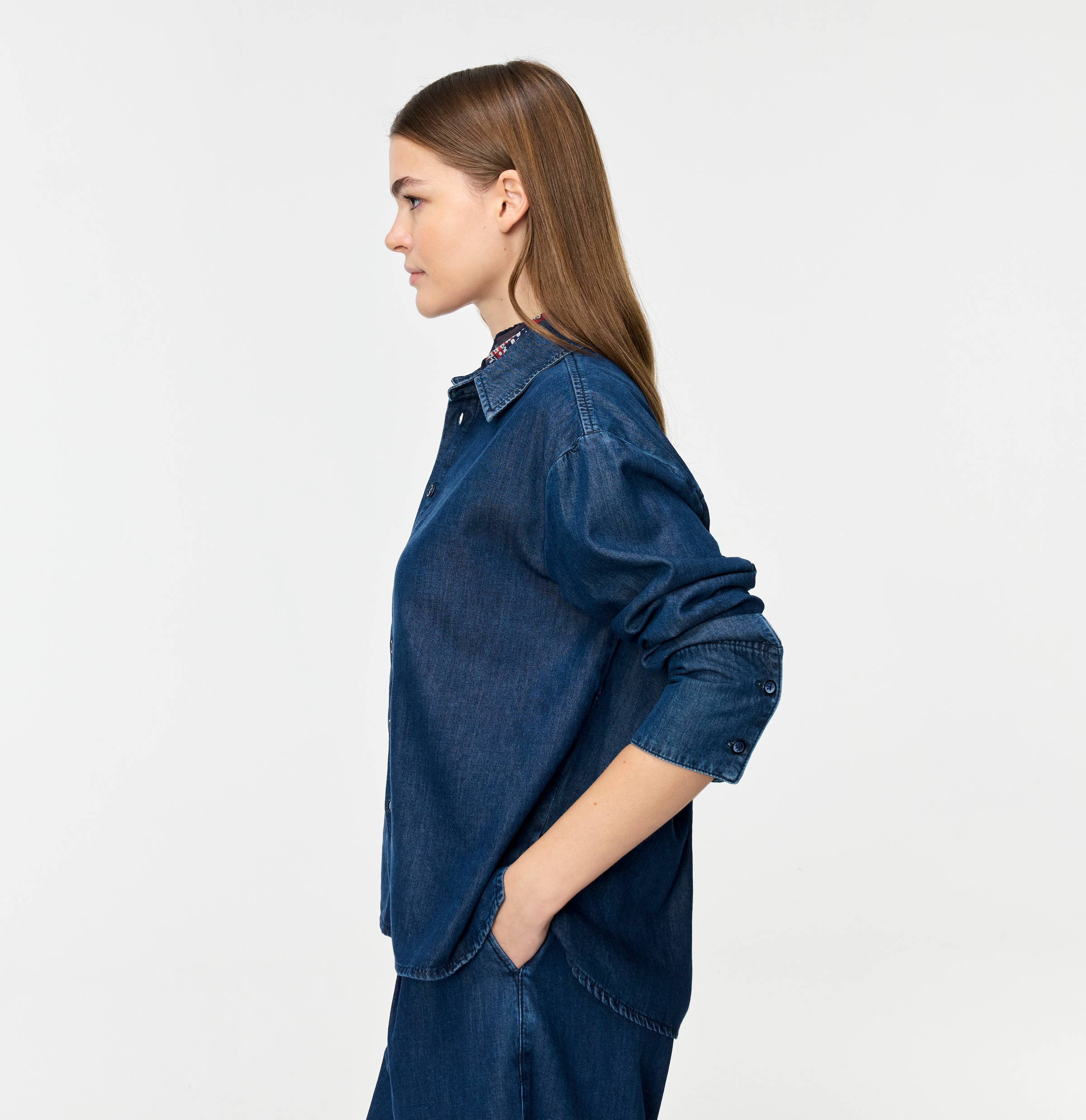 MAC Hemdbluse mit Hemdkragen günstig online kaufen