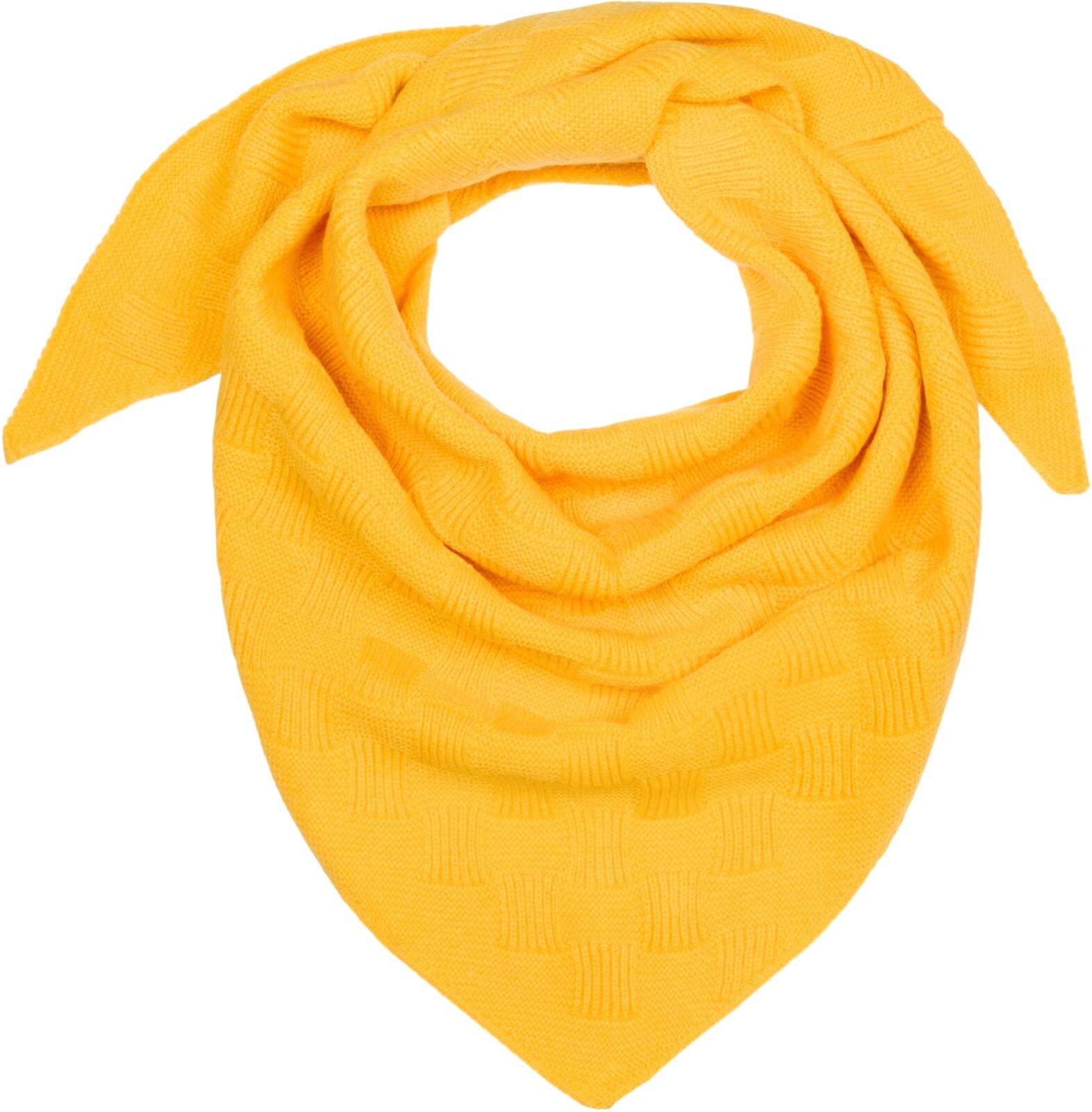 styleBREAKER Strickschal "Strick Dreiecktuch Schachbrett Strickmuster" 1 Stk.