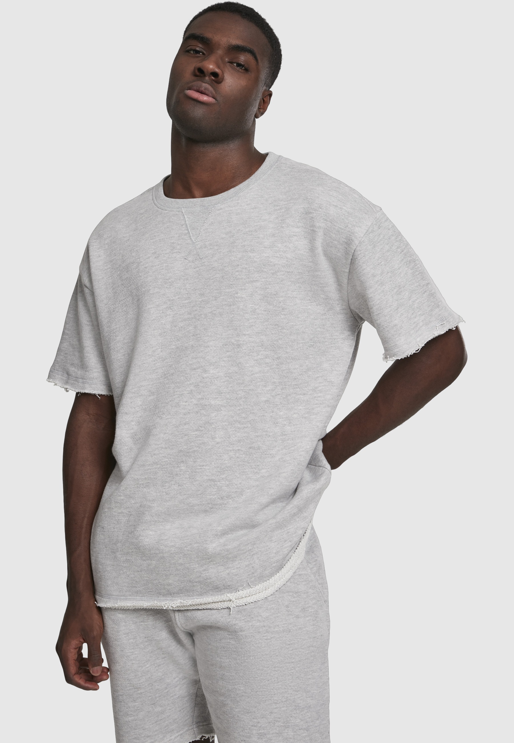 URBAN CLASSICS T-Shirt »Urban Classics Herren Herringbone Terry Tee« 1 Stk.