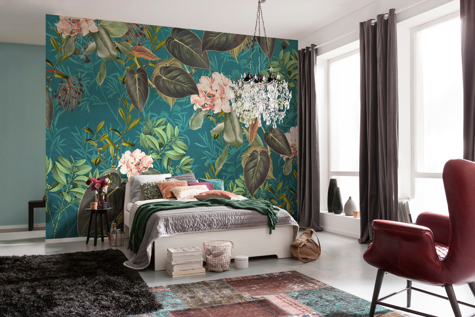 Komar 1100000002199 "Digitaldruck Vlies - Jacinta - Größe 350 x 250 cm" bedruckt glatt Wohnzimmer, Schlafzimmer